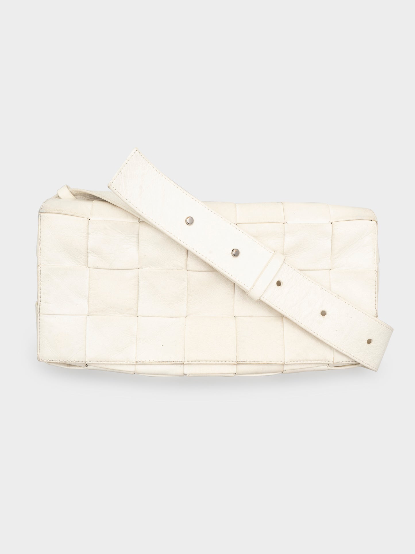 XL Calfskin Leather Intrecciato Quilted Cassette Bag