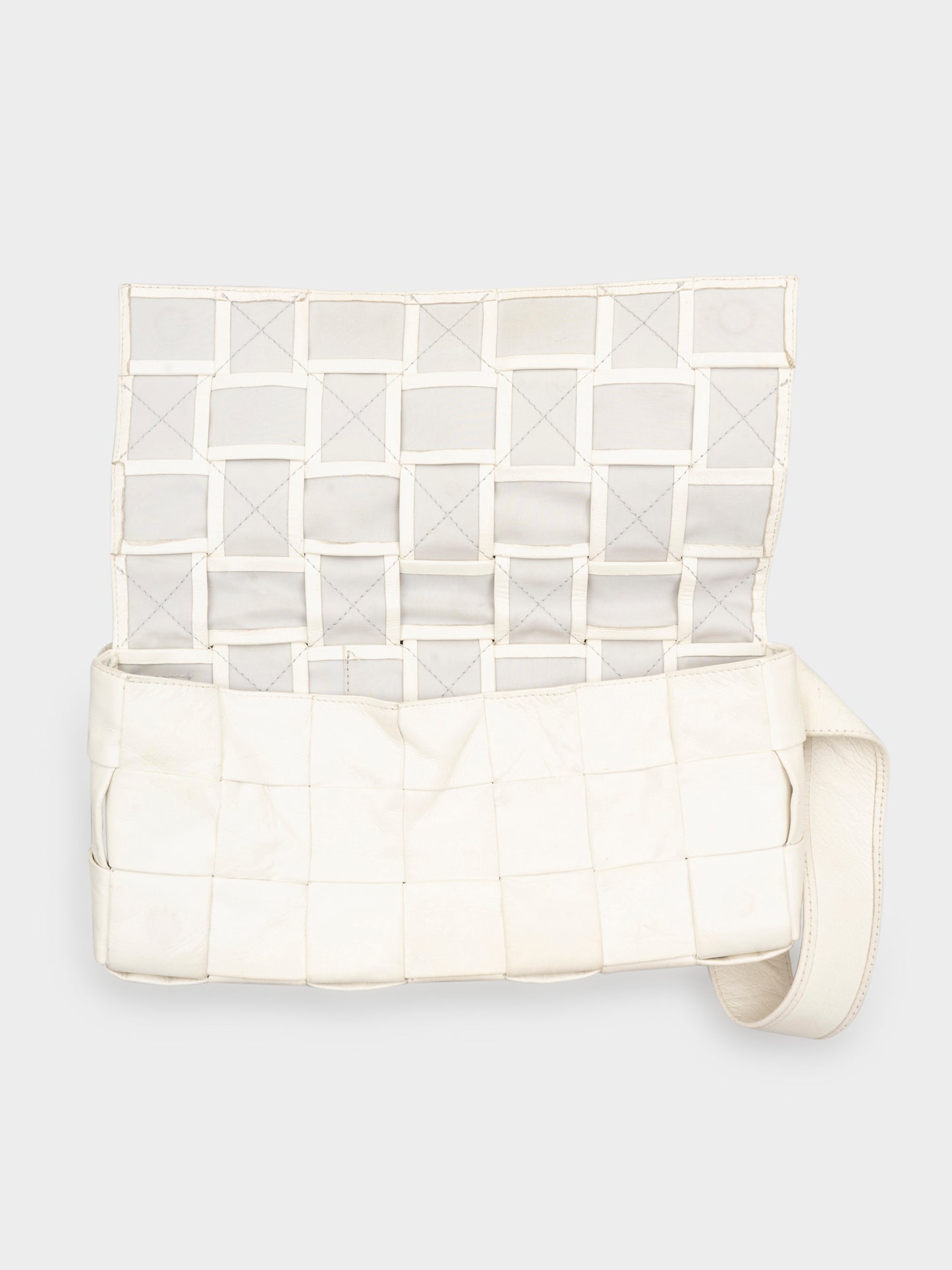 XL Calfskin Leather Intrecciato Quilted Cassette Bag