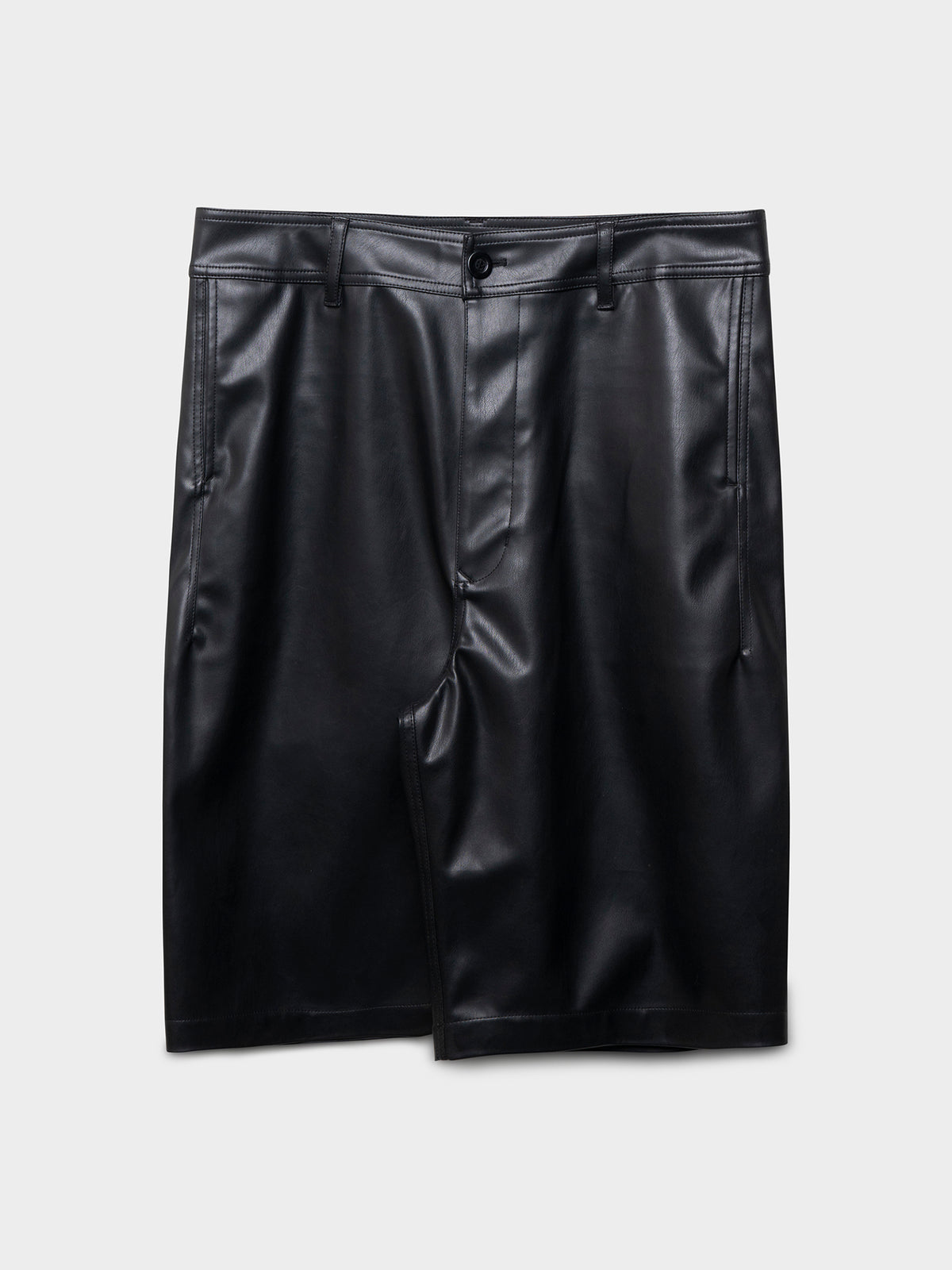 Vegan Leather Shorts