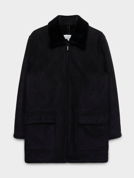 Suede Shearling Coat