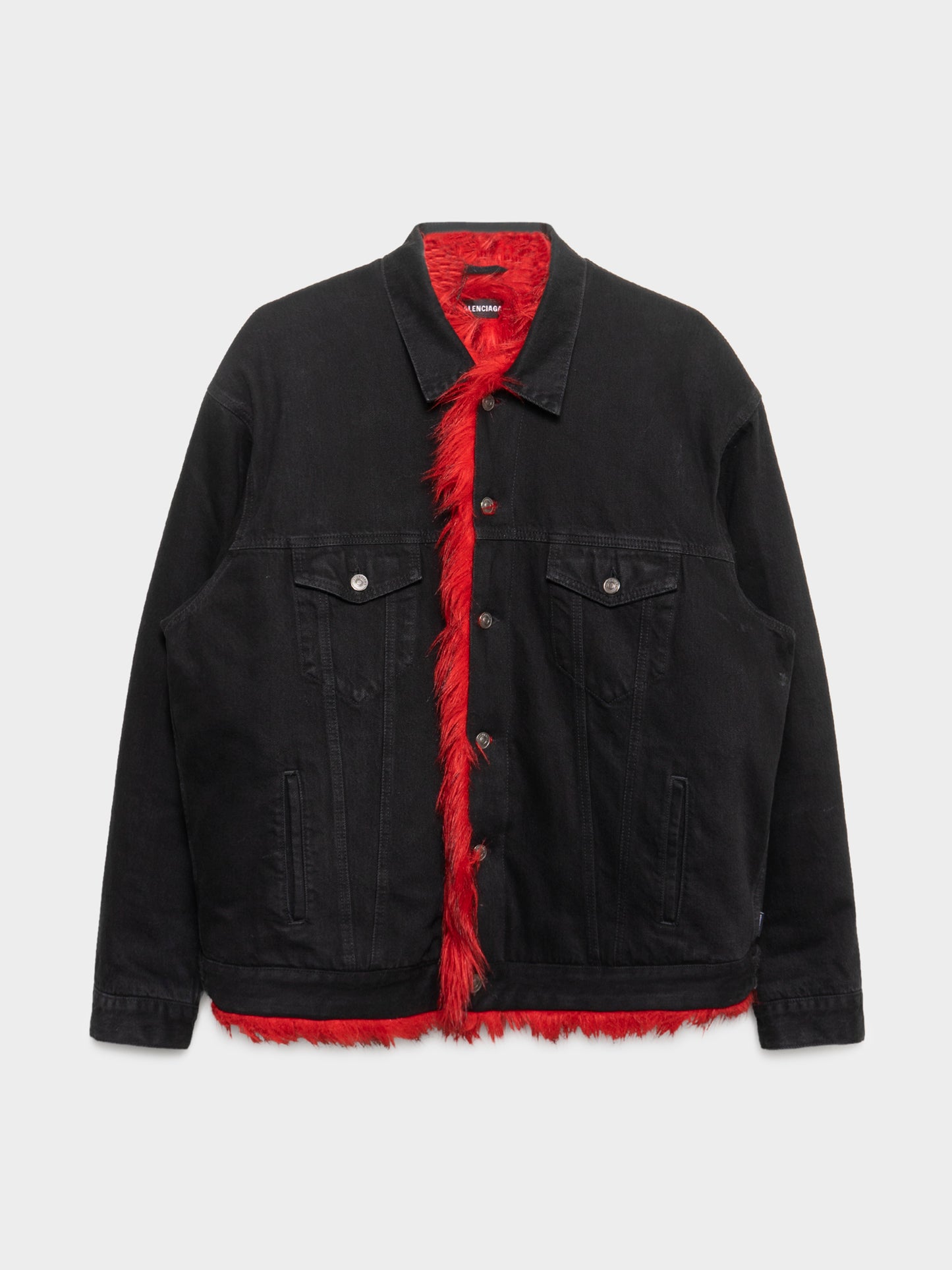 Fur-lined Denim Jacket