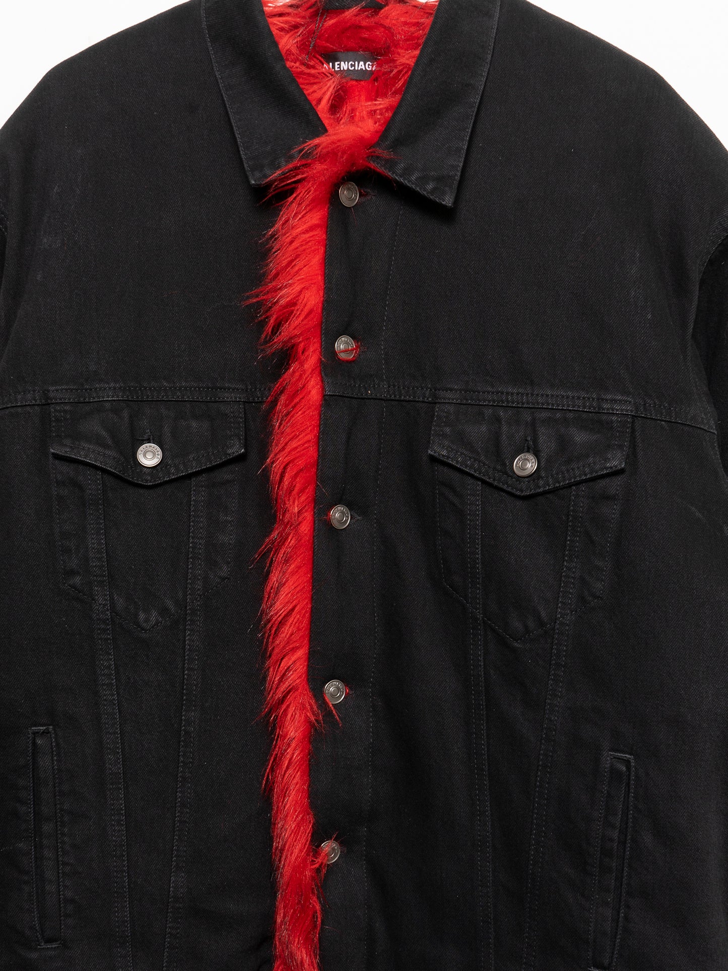 Fur-lined Denim Jacket