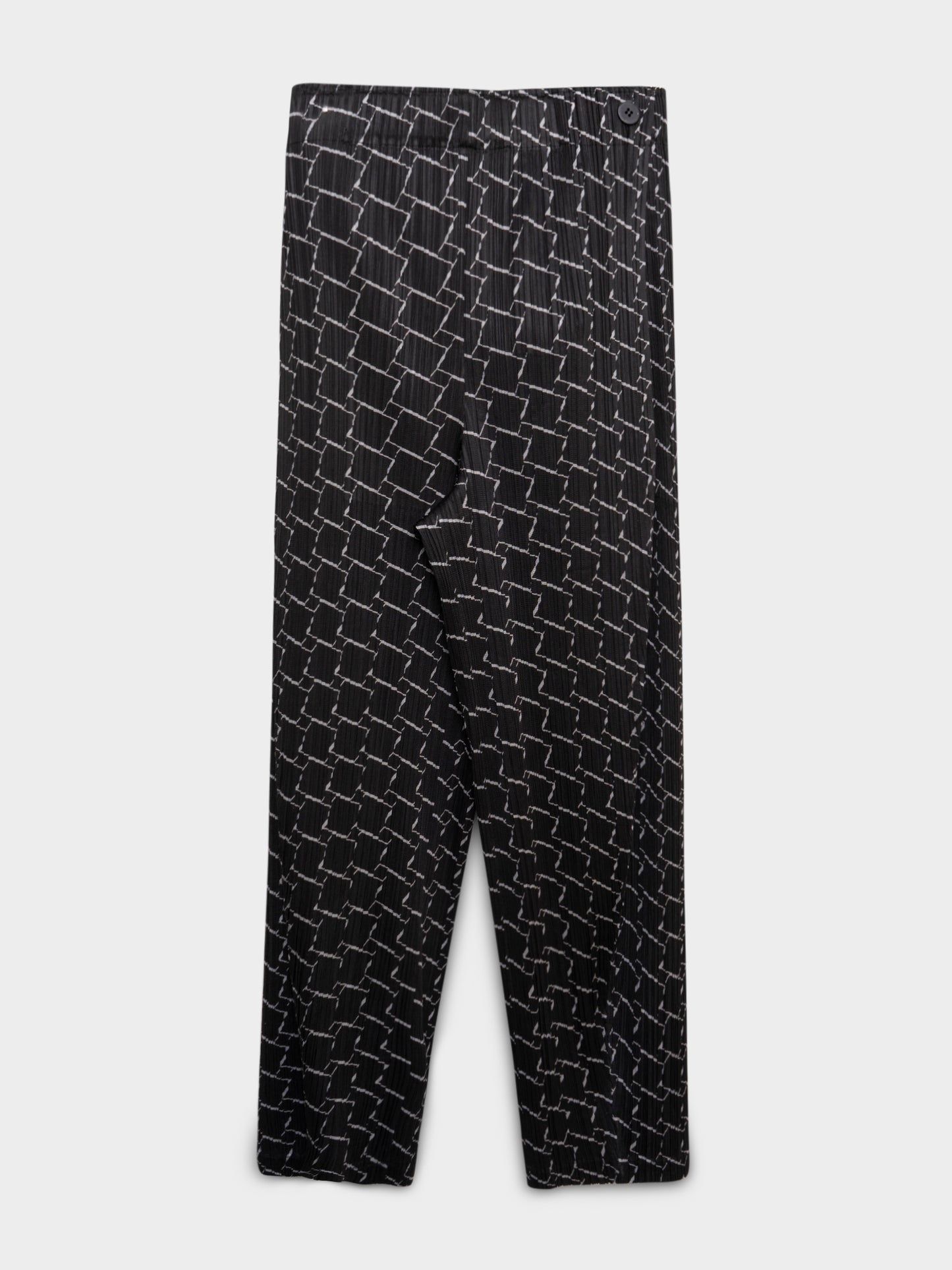 Pattern Pleated Pants