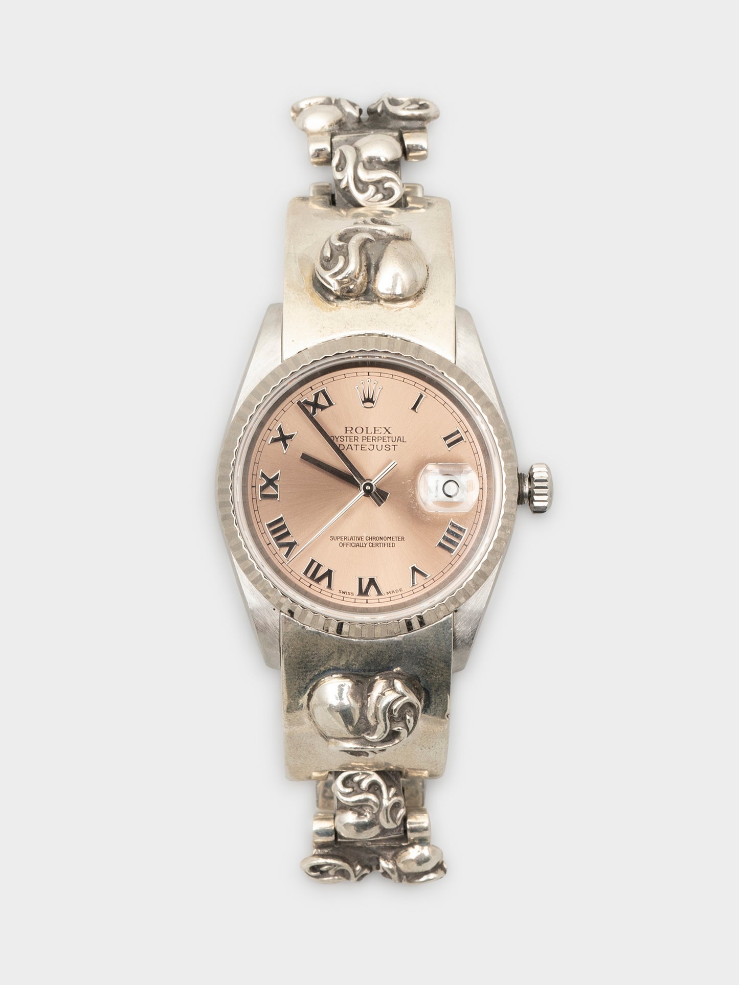 Salmon Rolex Oyster Perpetual Datejust
