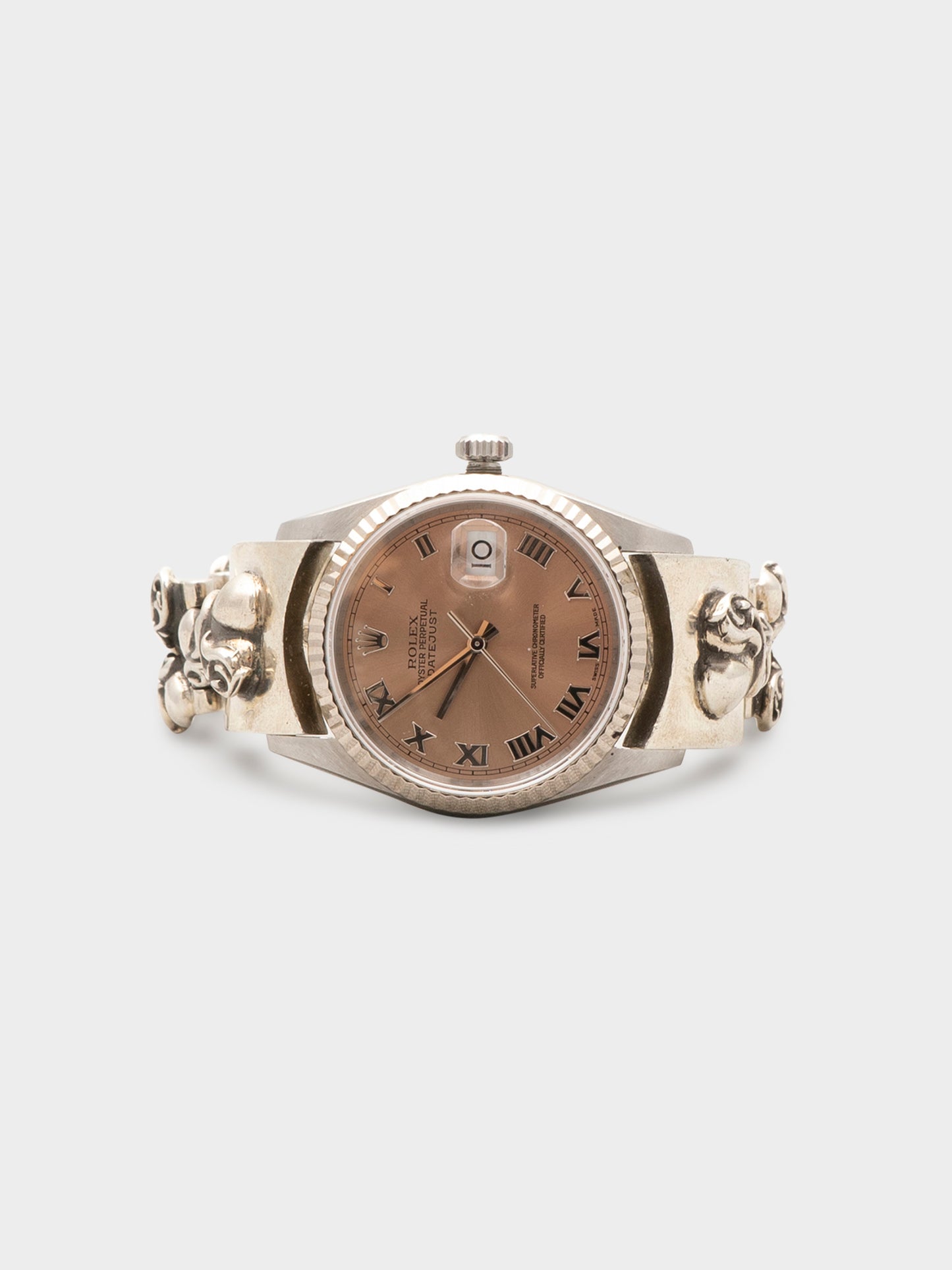 Salmon Rolex Oyster Perpetual Datejust