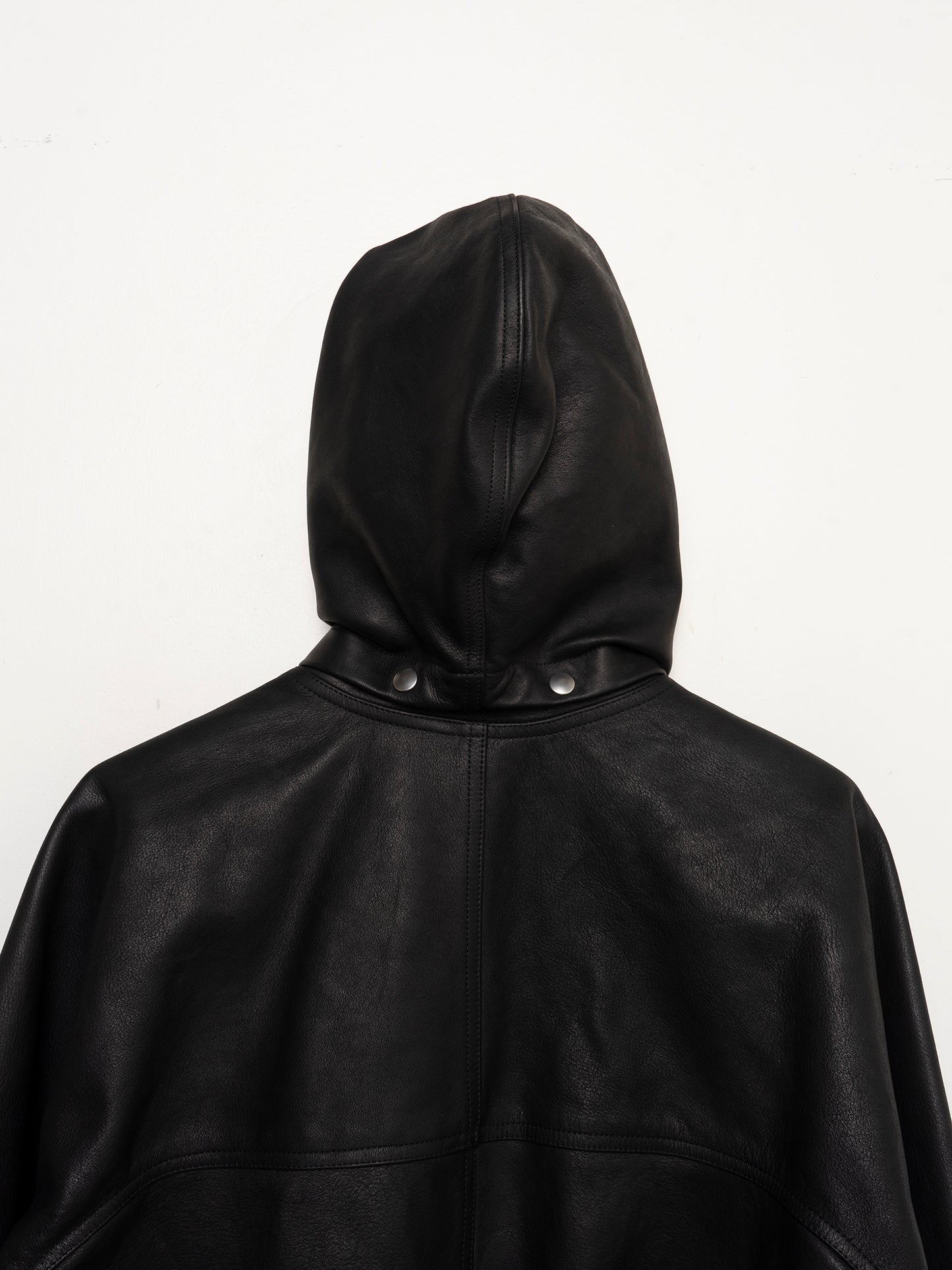 ‘Performa’ Hooded Calf Leather Jacket