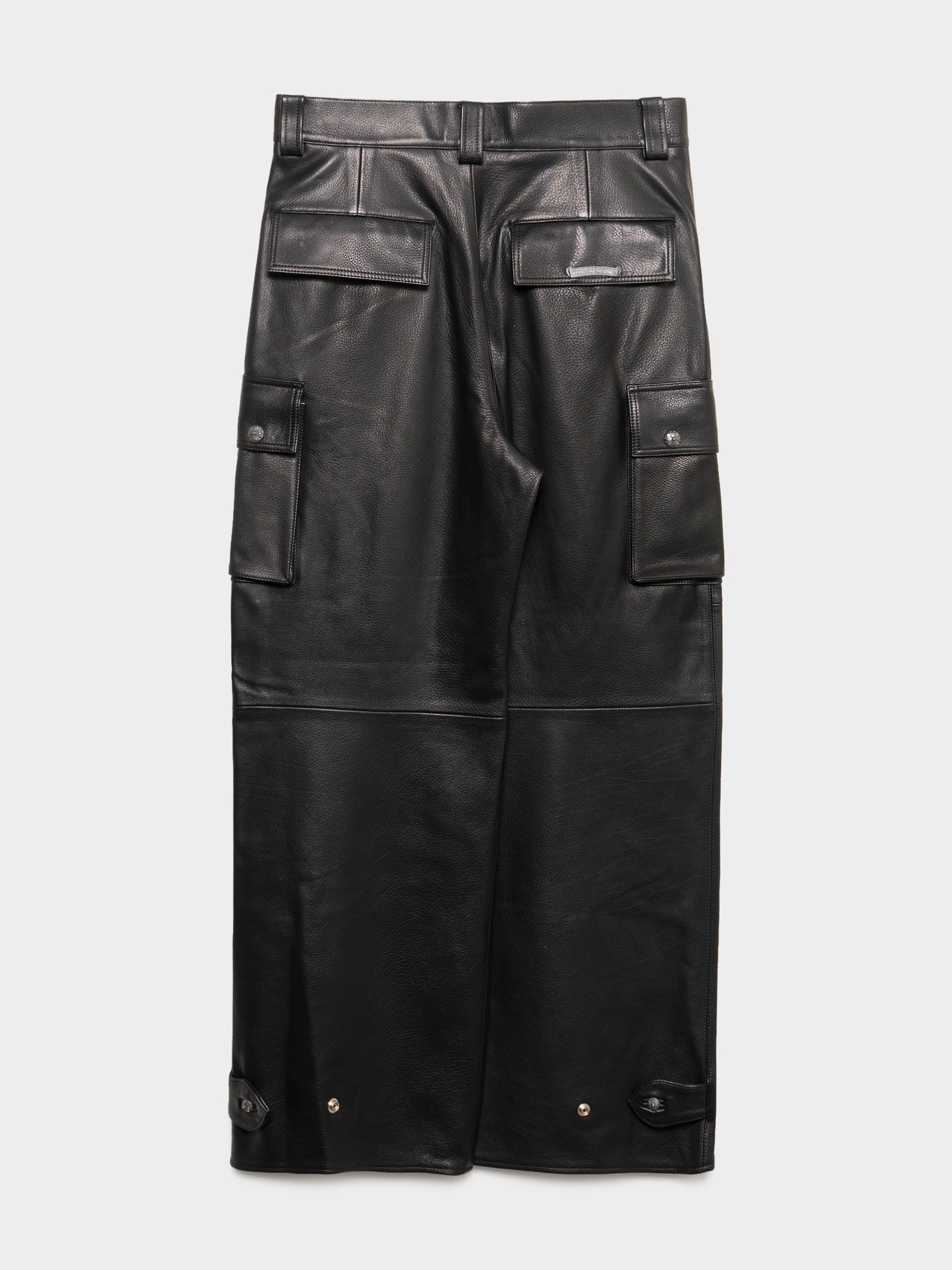 Buy Chrome Hearts Articulated Devil Dog Leather Cargo Pants Online