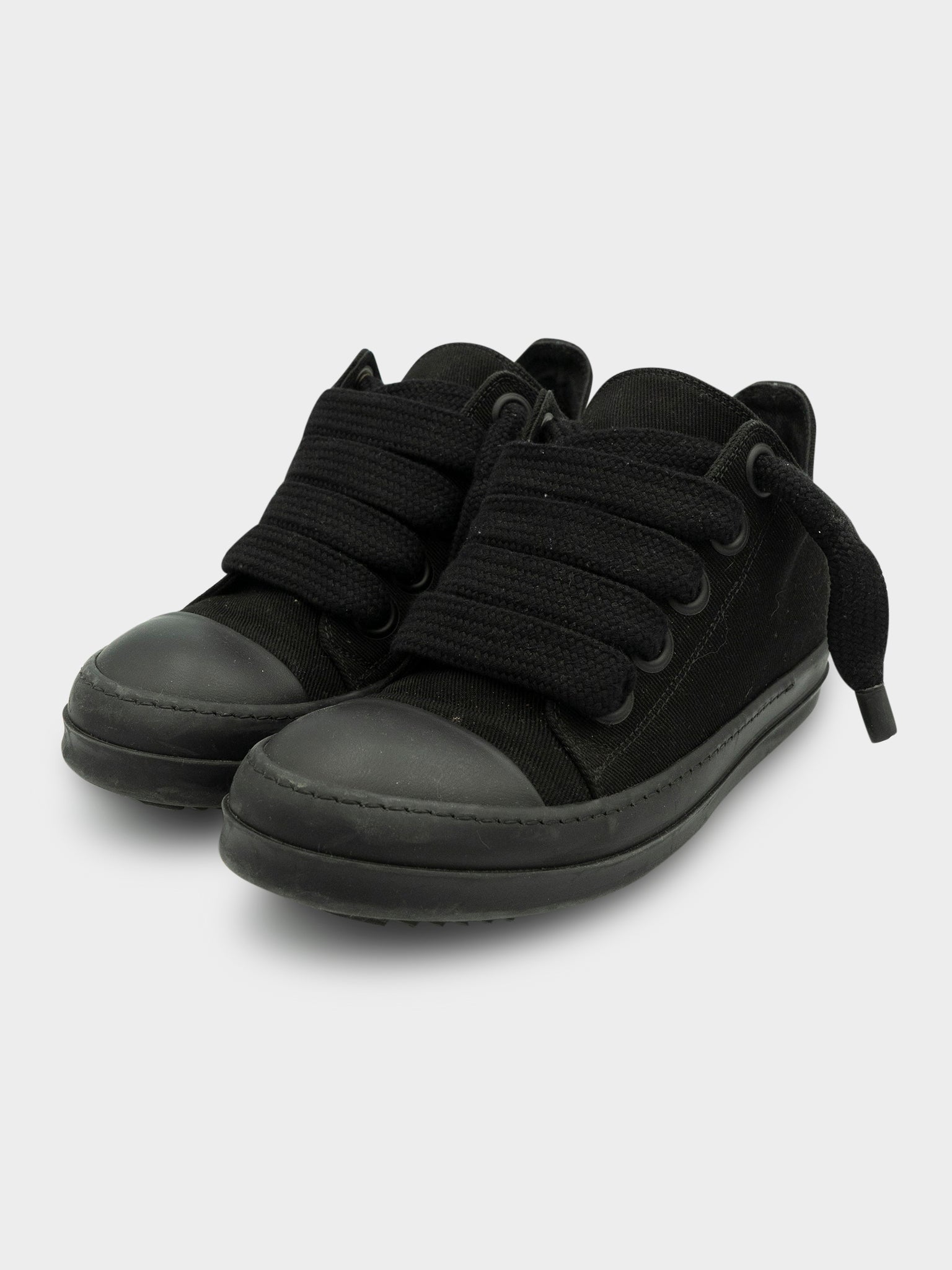 Black Jumbo Lace Ramones Low from Rick Owens 