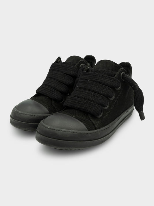Black Jumbo Lace Ramones Low from Rick Owens 