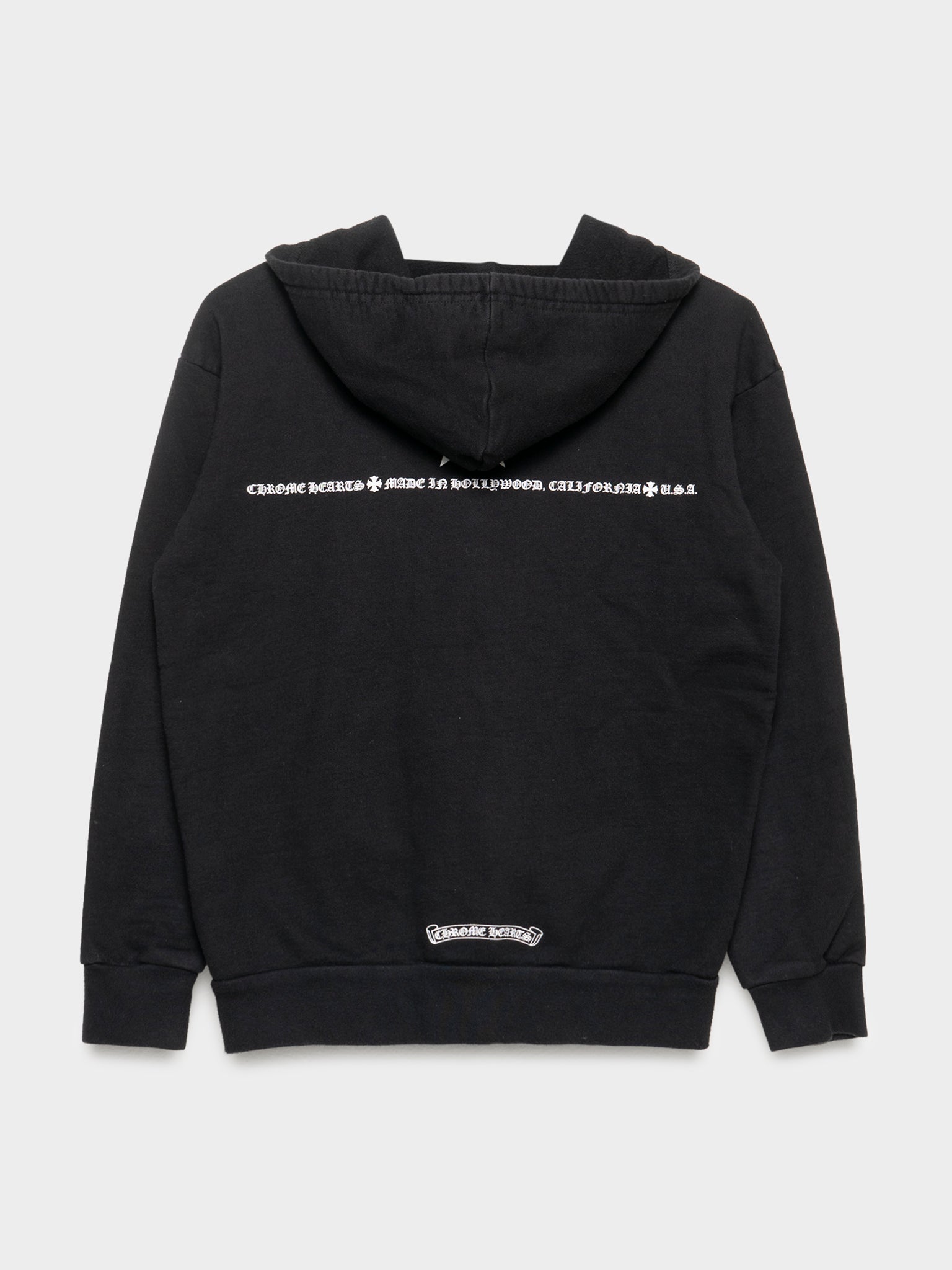 よ*も様 CHROME HEARTS スター ジップ パーカー ブラック Chrome Hearts: Star Zip-up Hoodie | Groupie