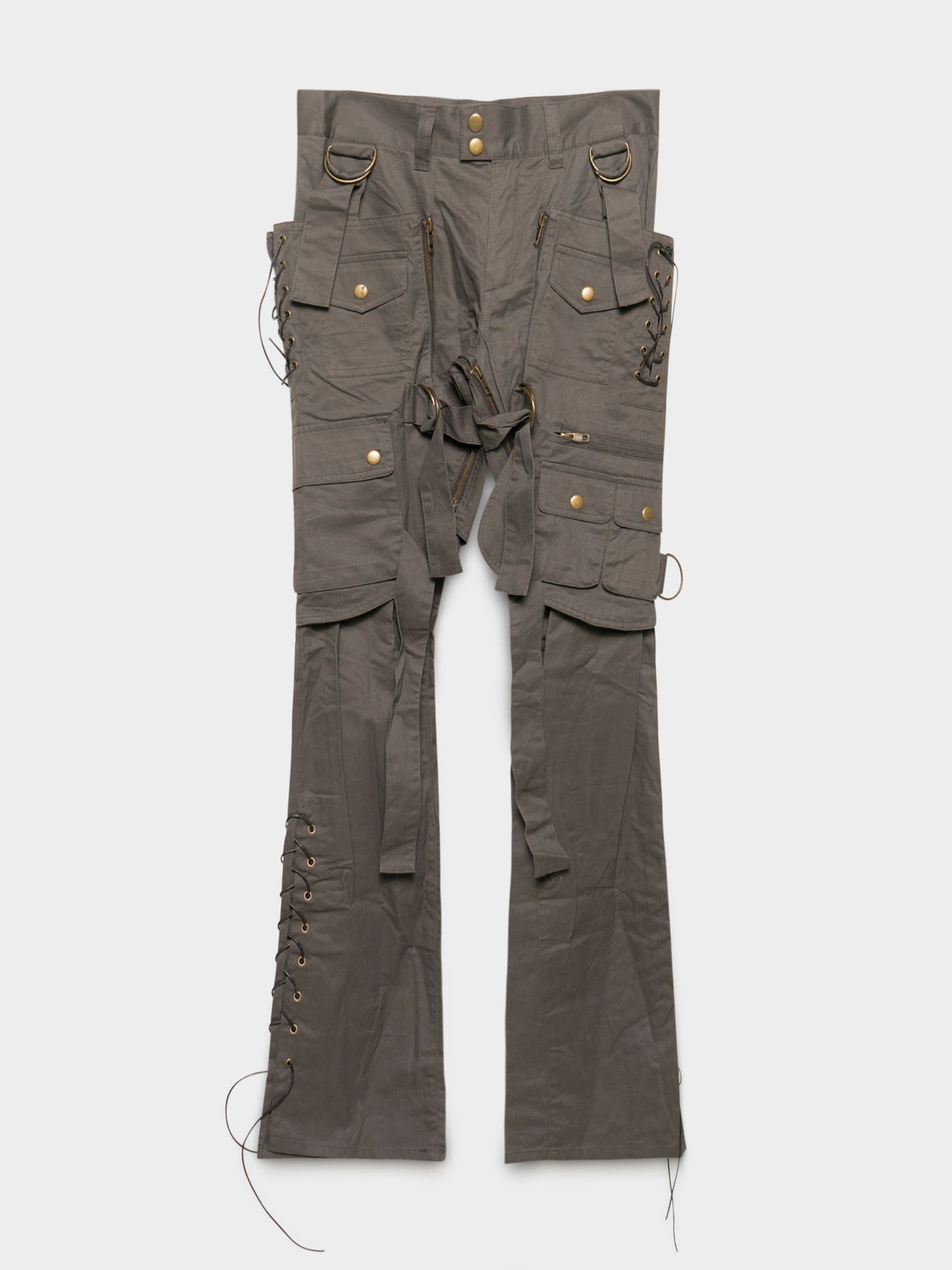 Flared Bondage Cargo Pants