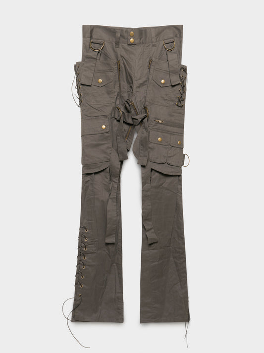 Flared Bondage Cargo Pants