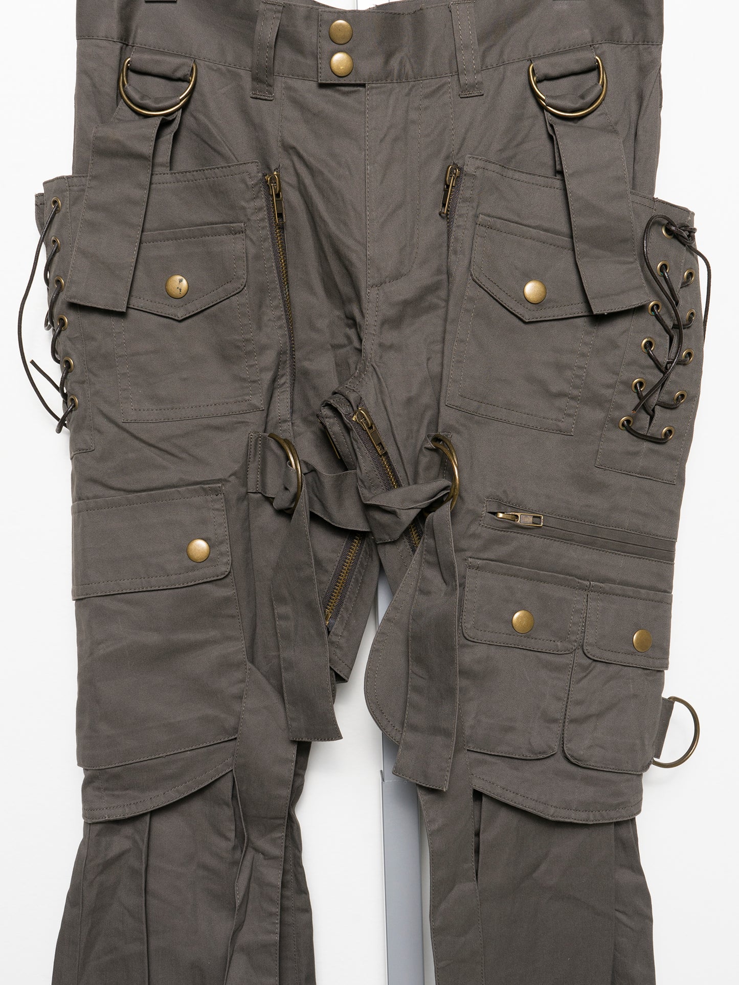 Flared Bondage Cargo Pants