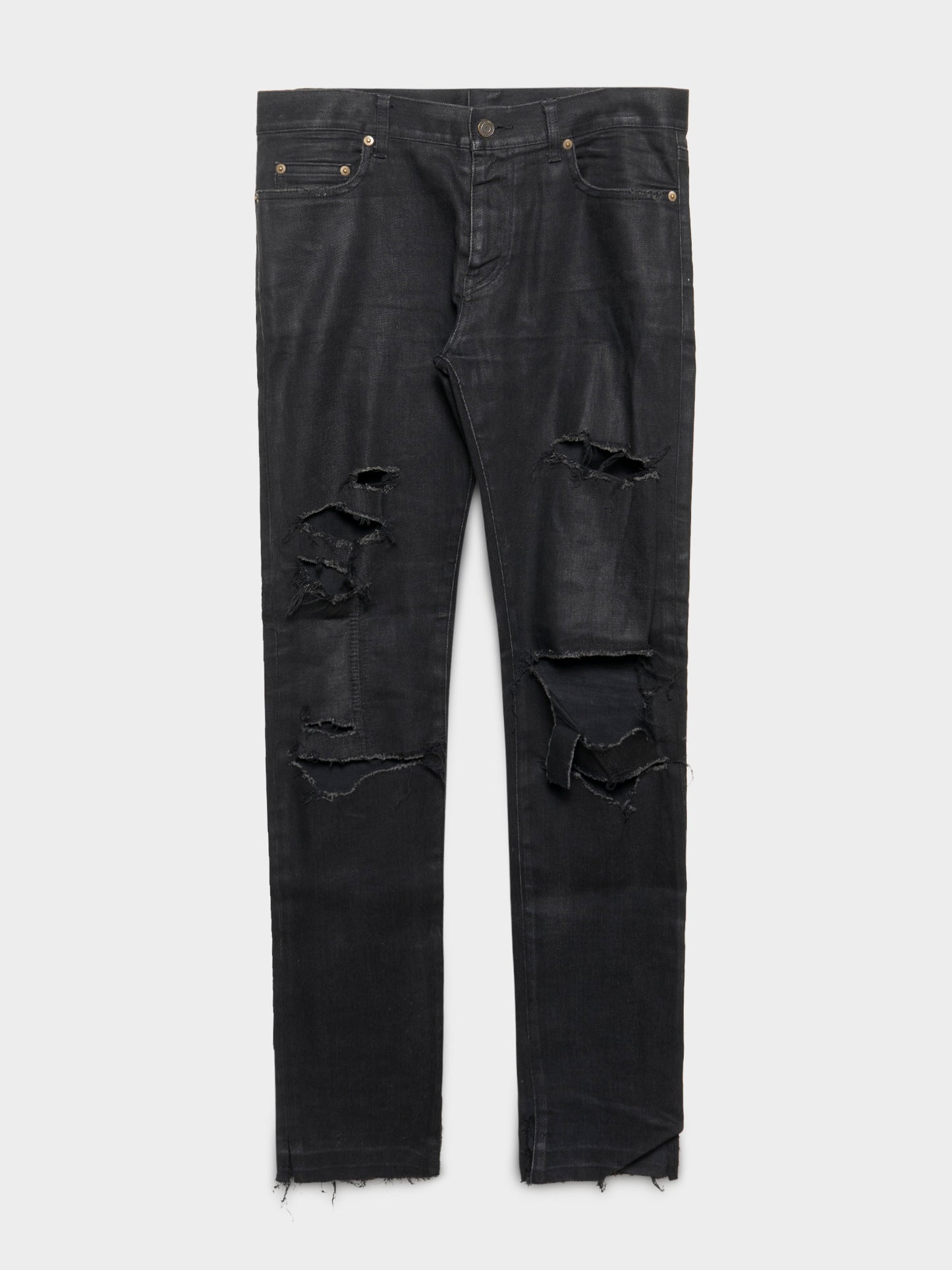 Destroyed Waxed D02 Jeans