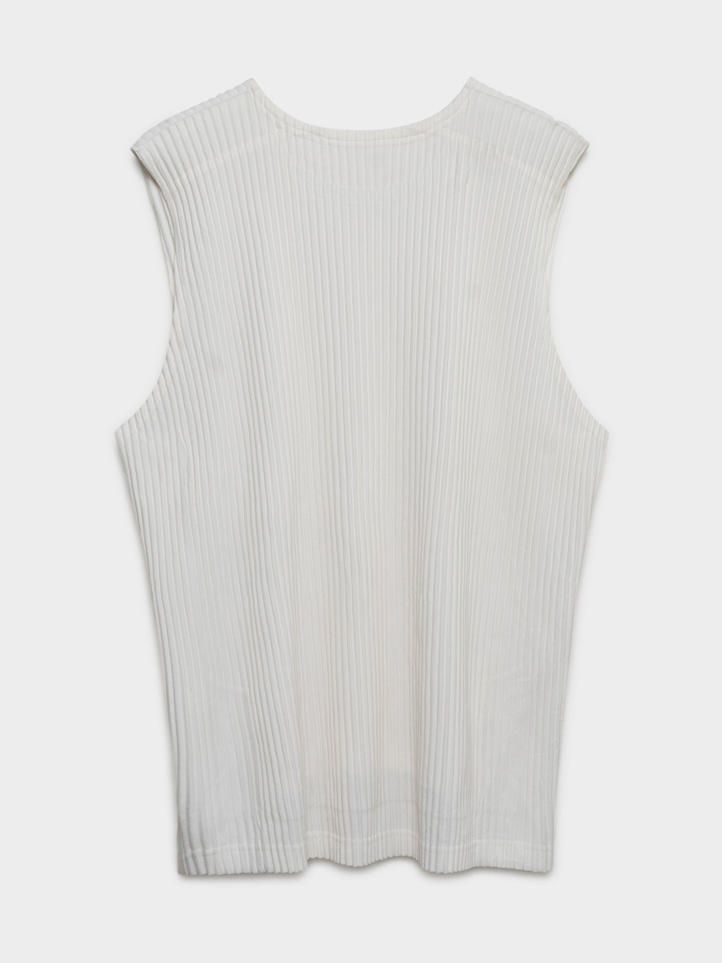 Homme Plisse White Tank Top