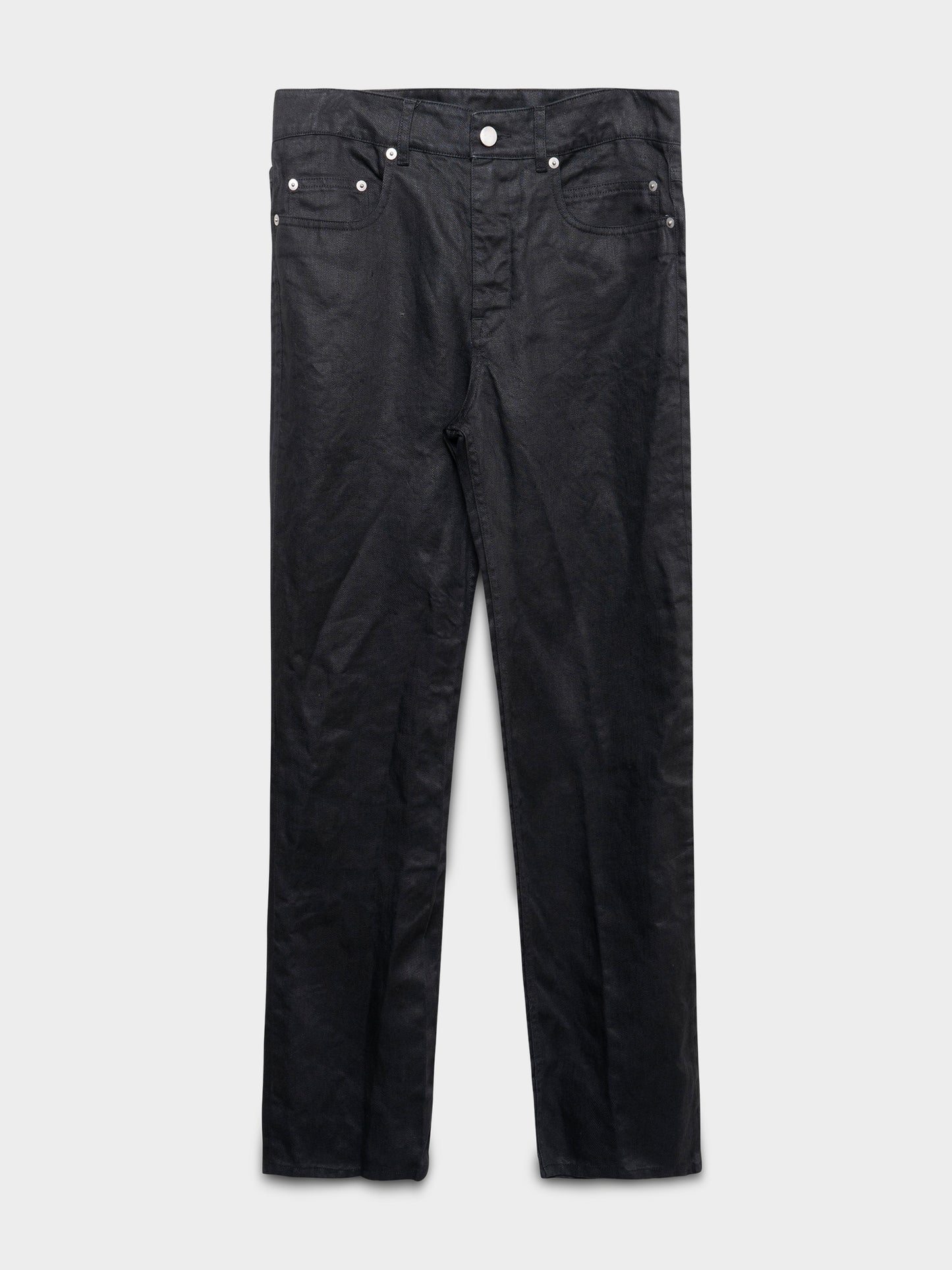 'Hollywood' SS24 Linen Jeans Rick Owens