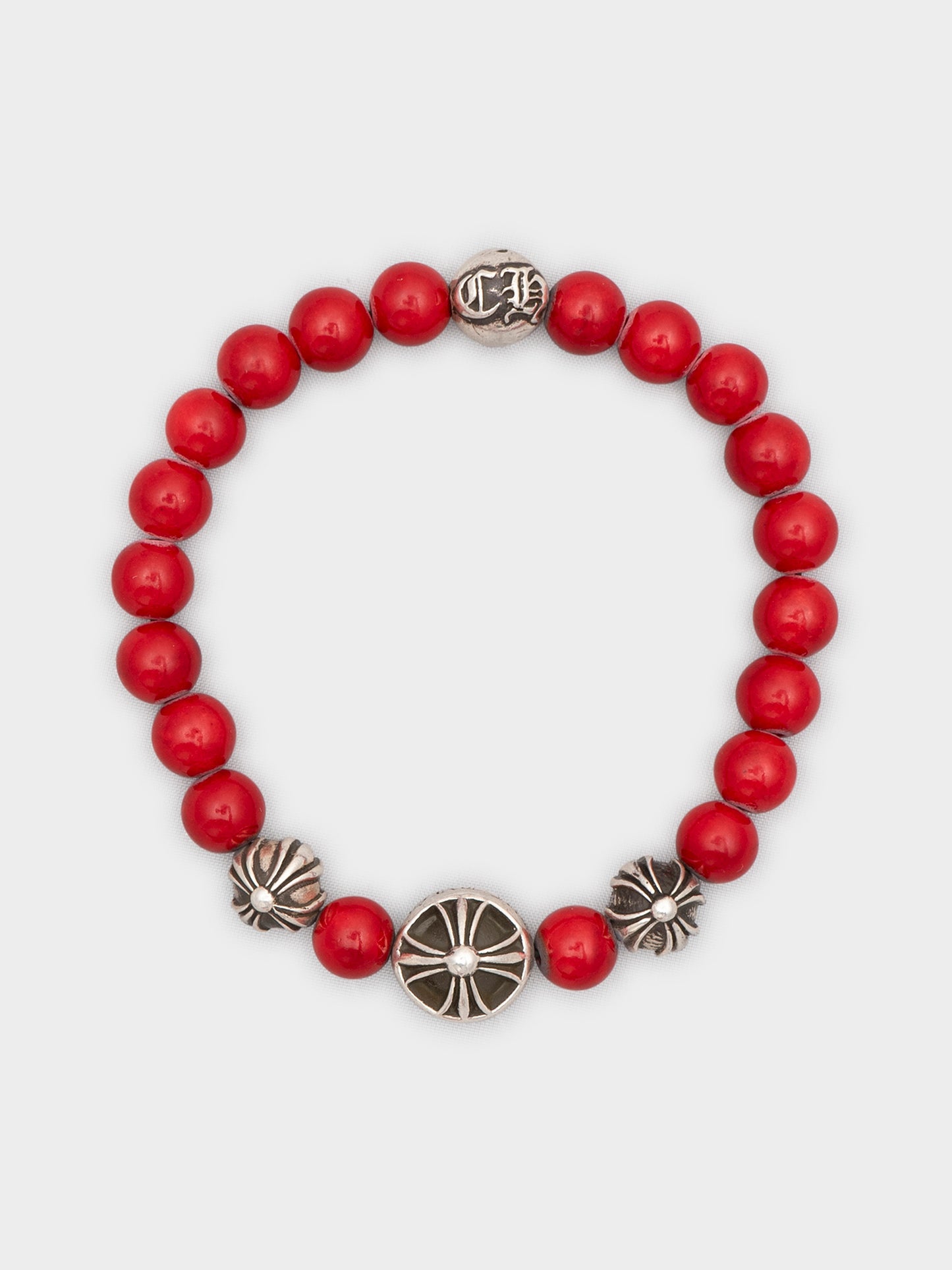 8mm Red Bead Bracelet