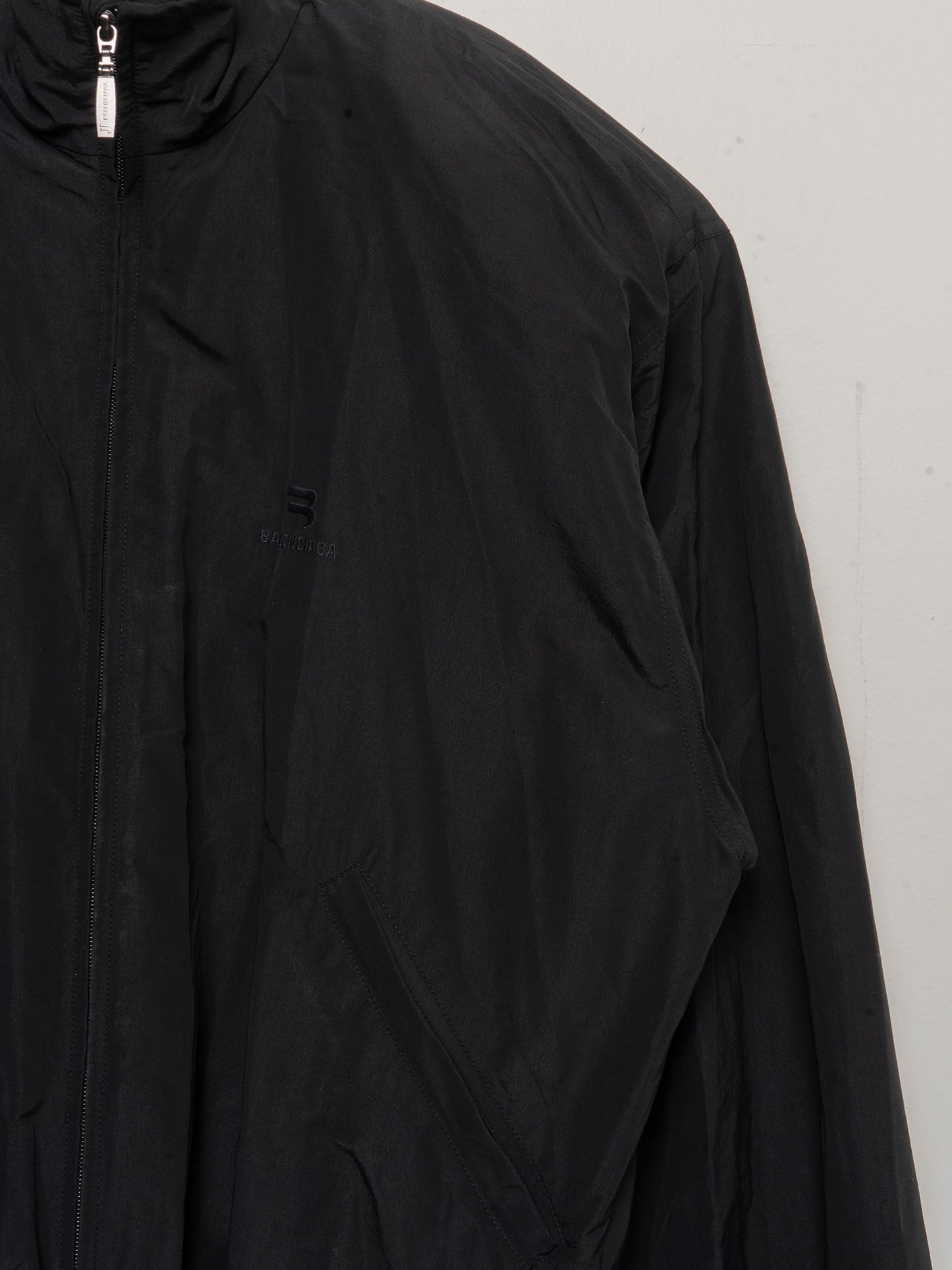 Padded Shoulder Sporty B Track Jacket