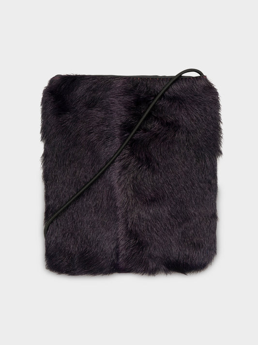 Sport Purple Rabbit Fur Bag