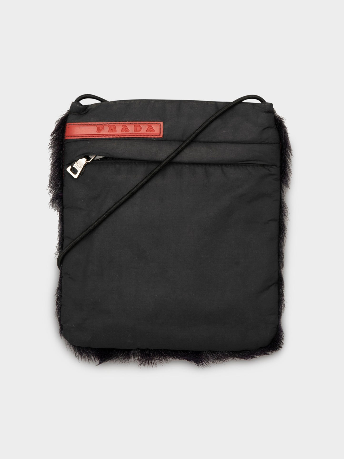 Sport Purple Rabbit Fur Bag