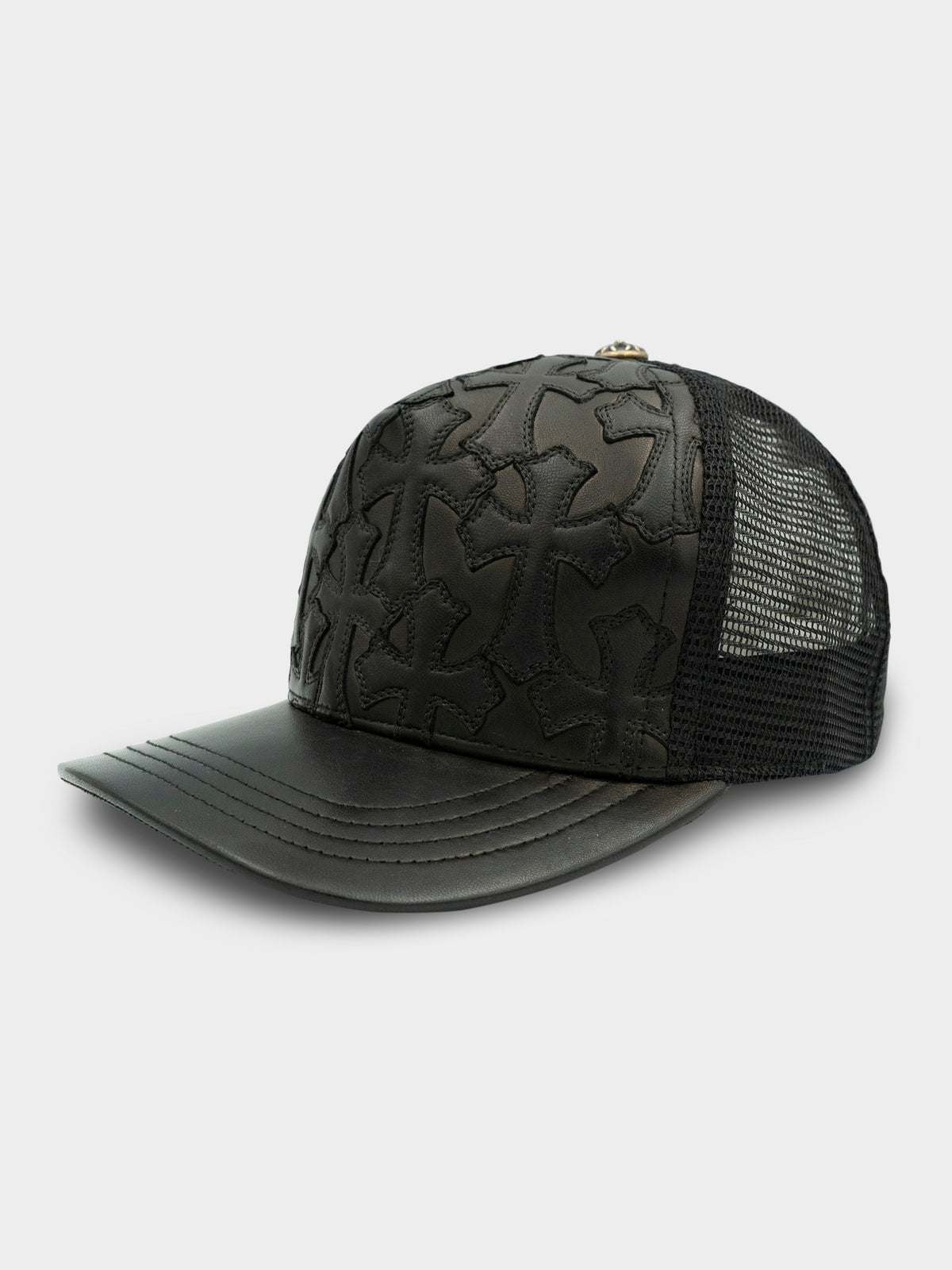 Leather Patched Trucker Hat