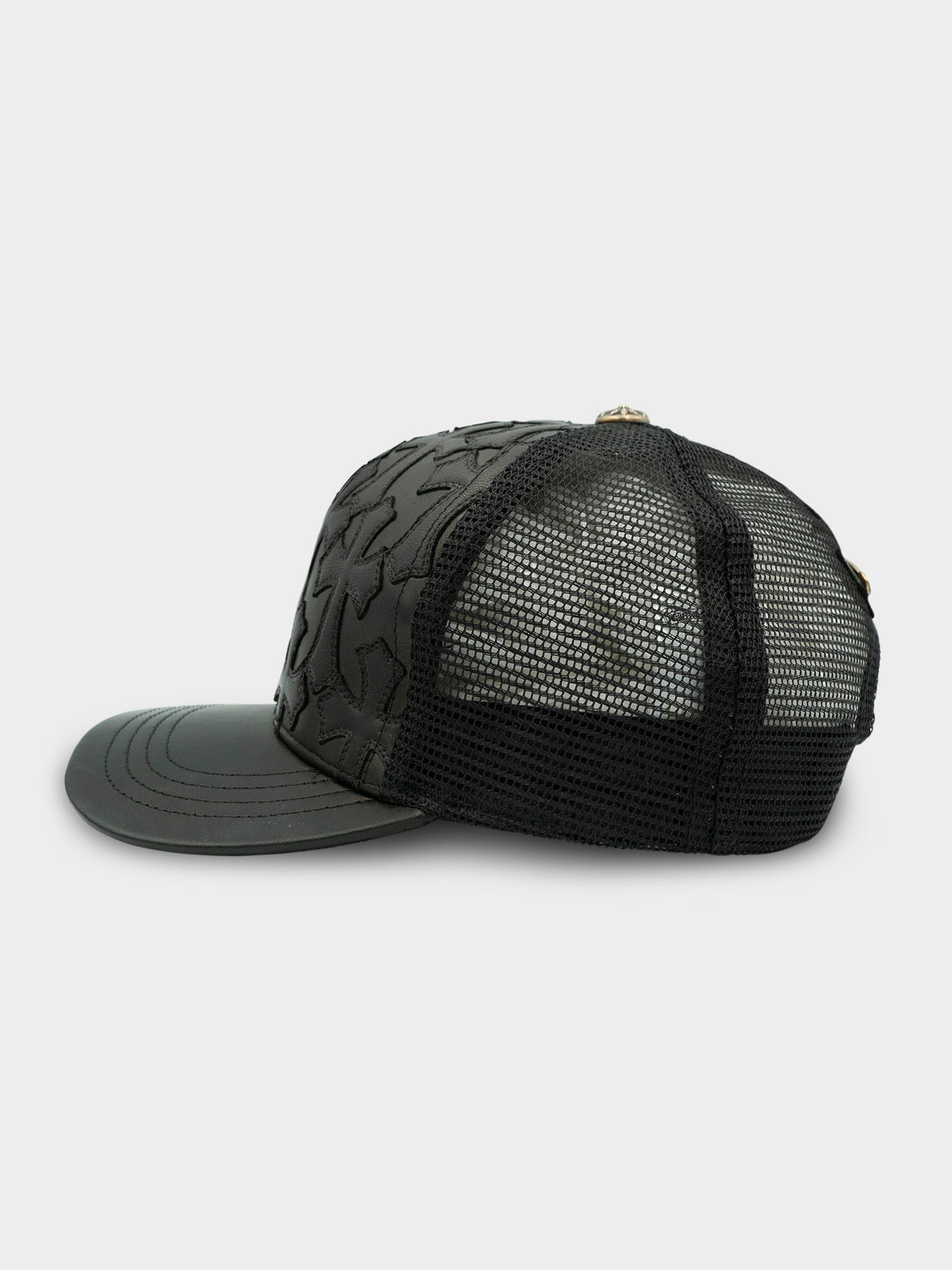 Leather Patched Trucker Hat
