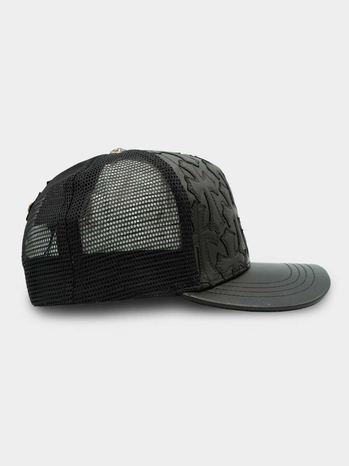 Leather Patched Trucker Hat