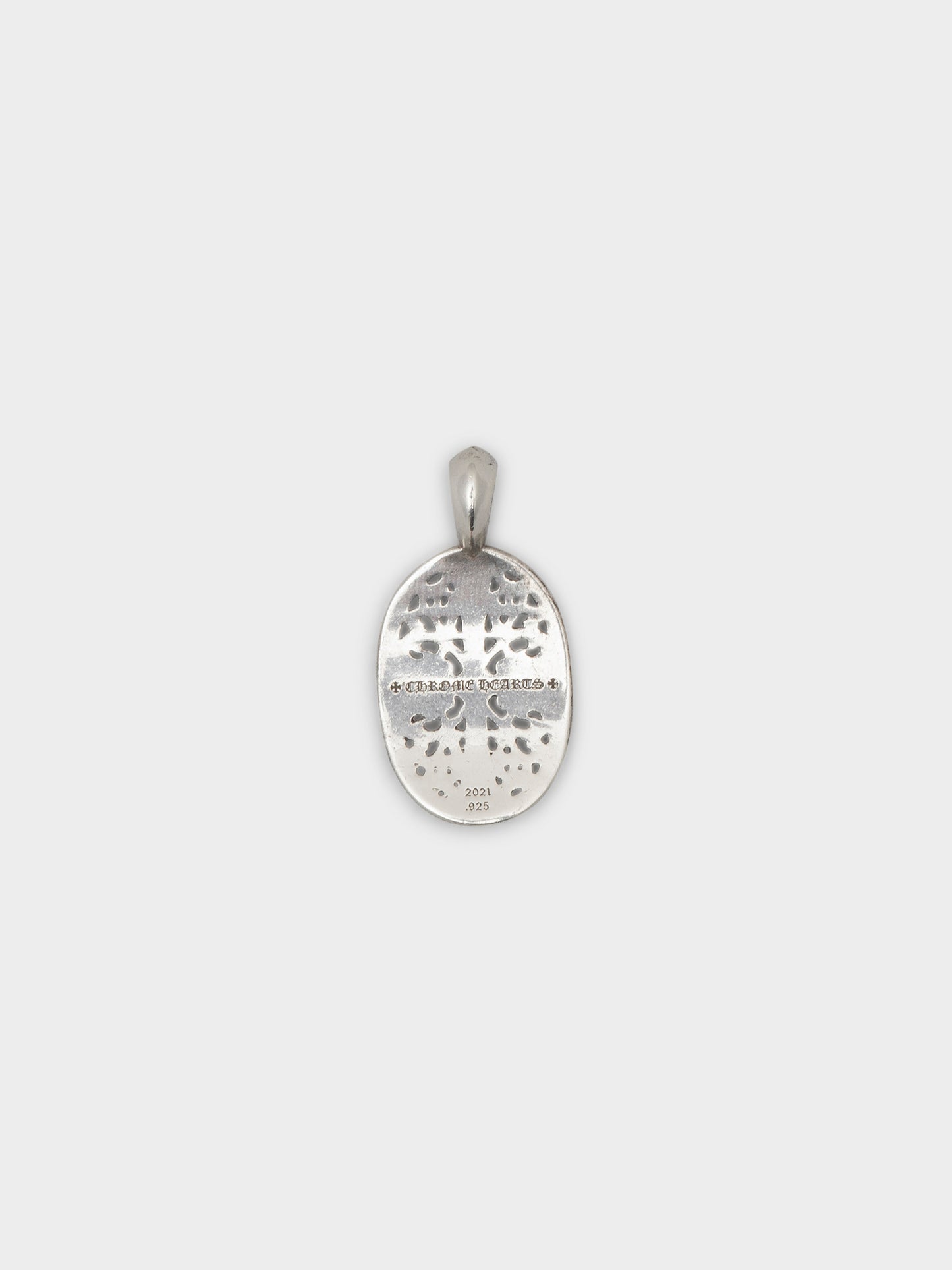 Diamond Classic Oval Cross Pendant