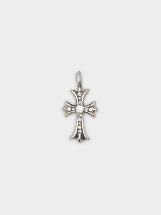 Pavé Diamond Tiny Fat Cross pendant