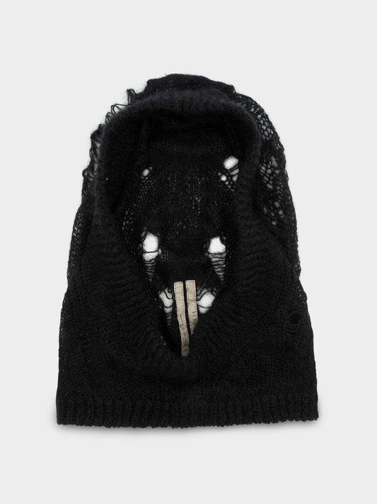 'Lido' Distressed Mohair Balaclava
