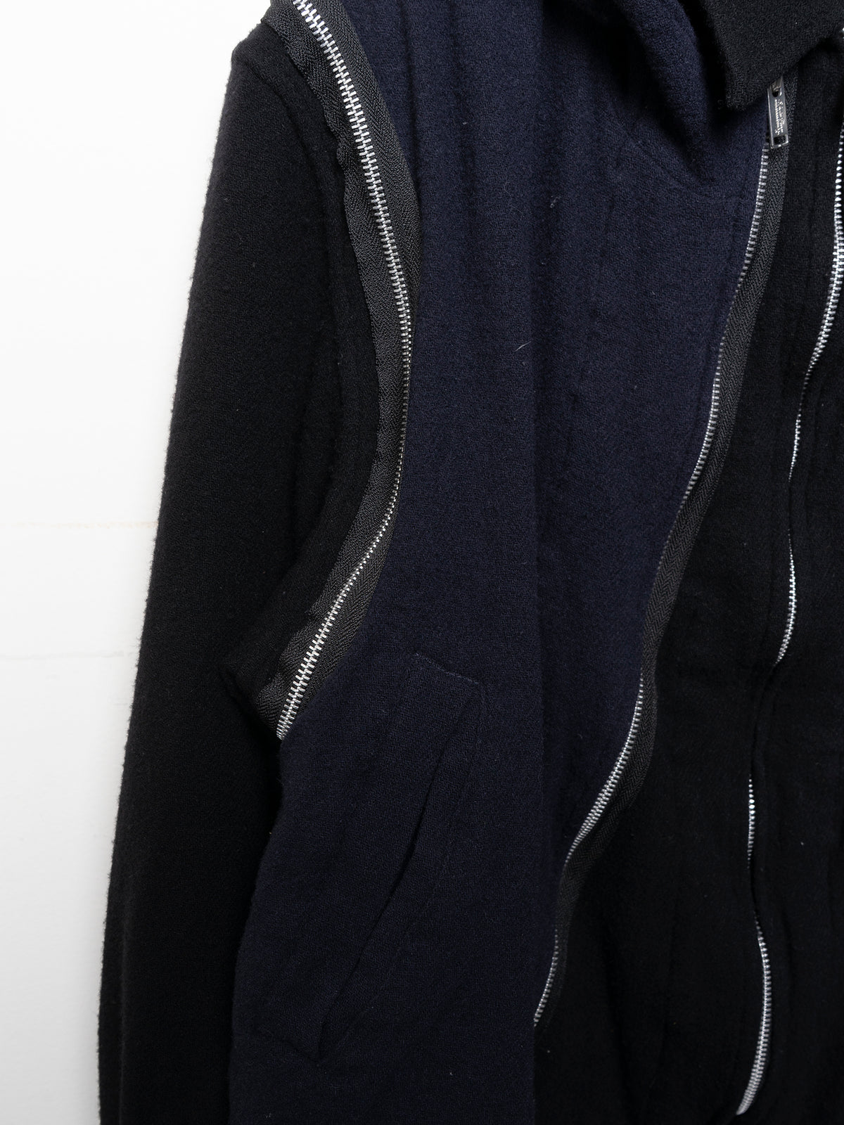Zip-Up Double Layered Hoodie Coat