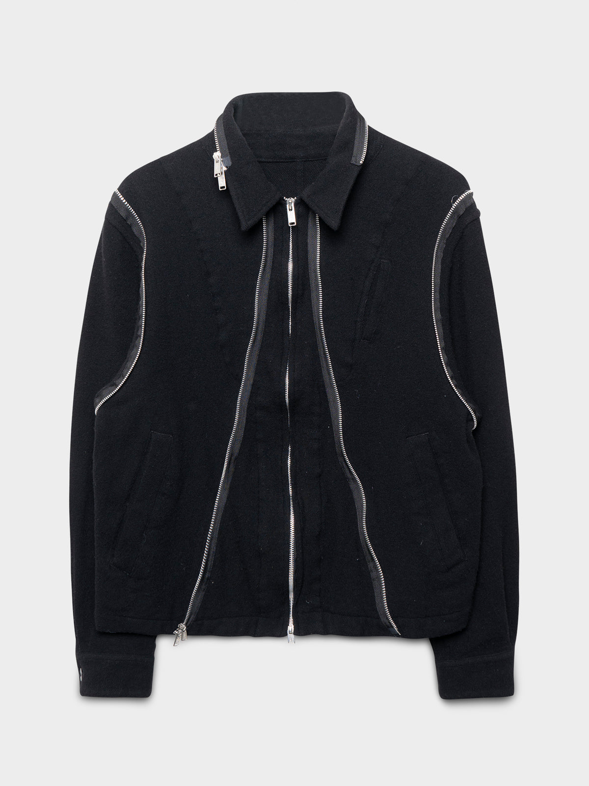 Zip-Up Double Layered Hoodie Coat
