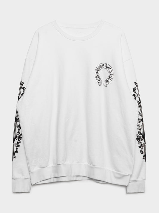 Floral Cross Crewneck