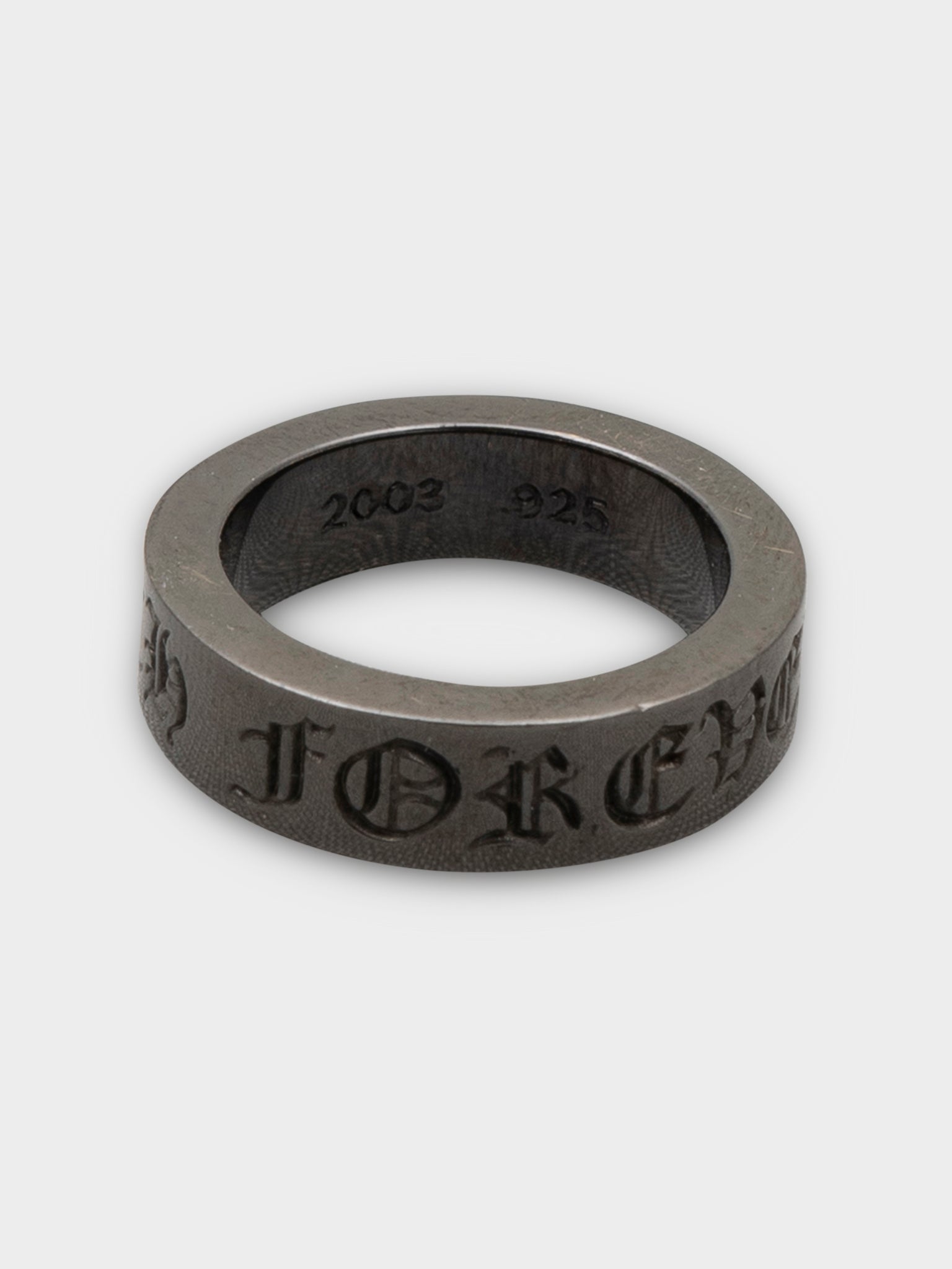 Chrome Hearts: Black Rhodium Forever Ring | Groupie