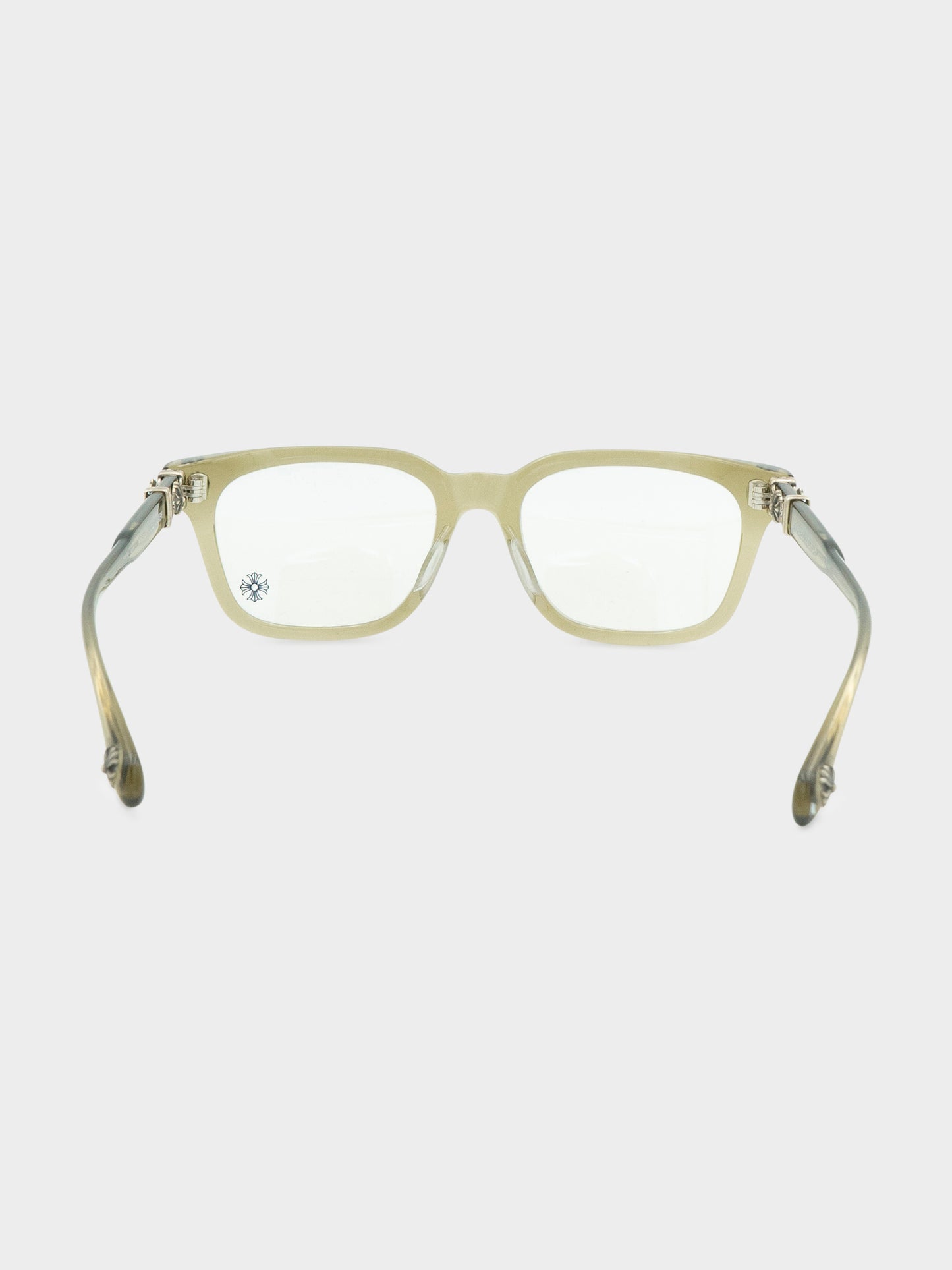 Clear-Olive Cox Ucker Glasses Chrome Hearts