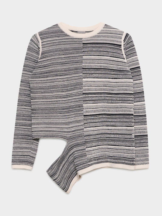 Striped Cutout Sweater