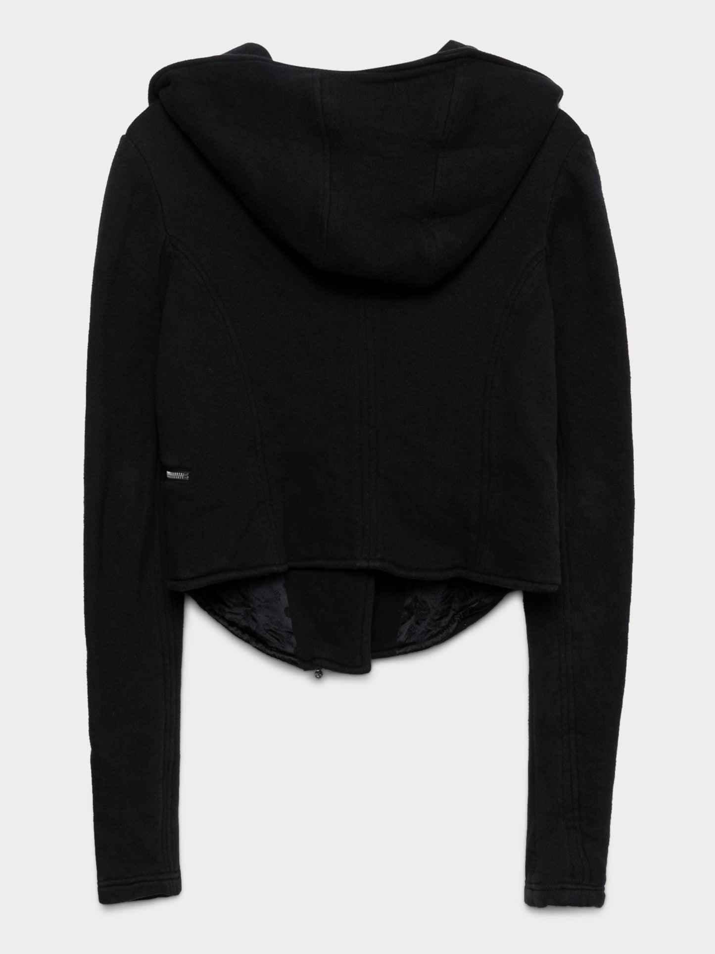 Diagonal Zip Hoodie