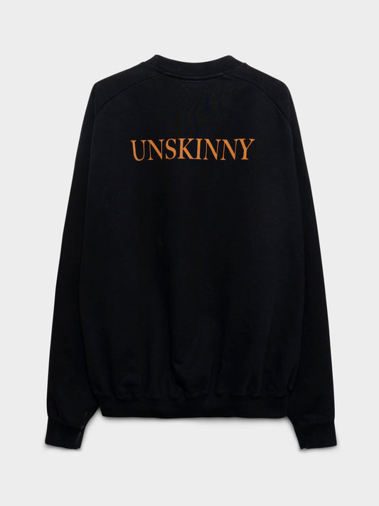 Black Unskinny Crewneck