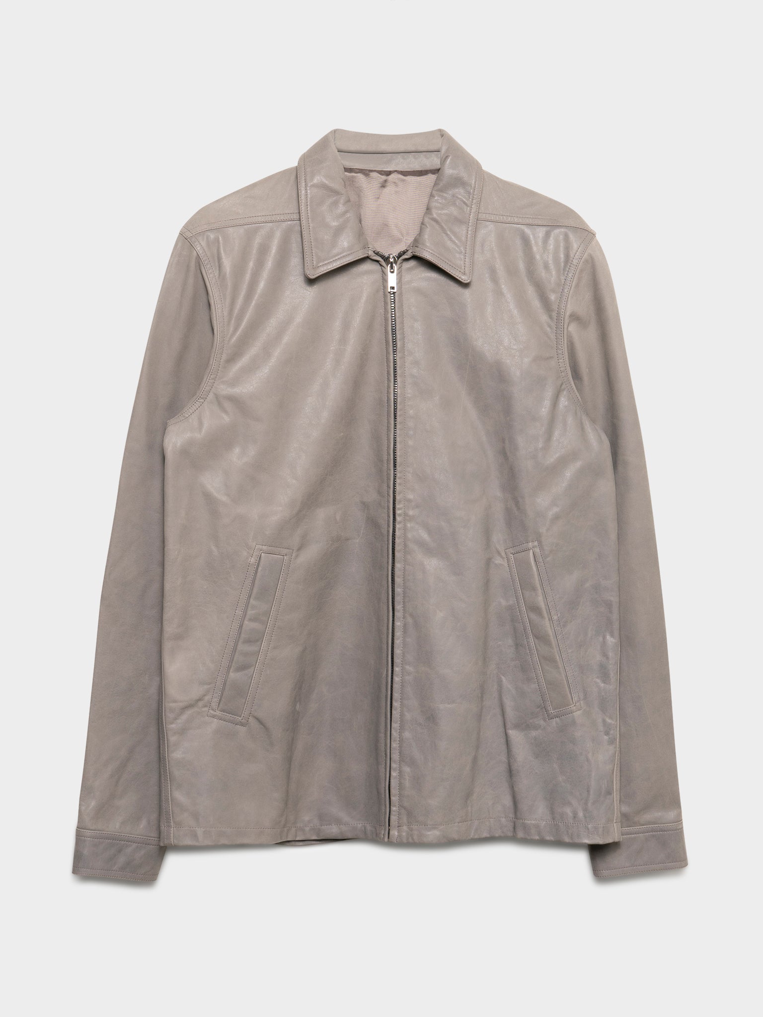 ジャケット・アウター RickOwens LIDO 22SS BRAD LEATHER BOXY JK Buy Rick Owens 'Lido' Dust Leather Brad Jacket Online at Groupie