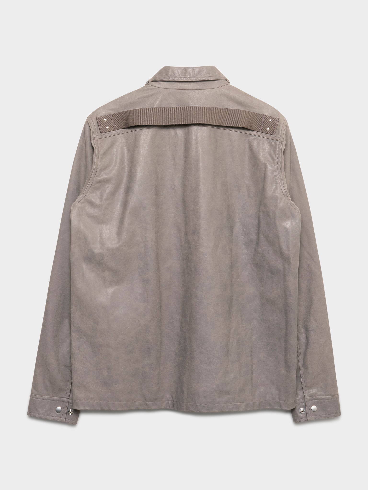 Buy Rick Owens 'Lido' Dust Leather Brad Jacket Online at Groupie