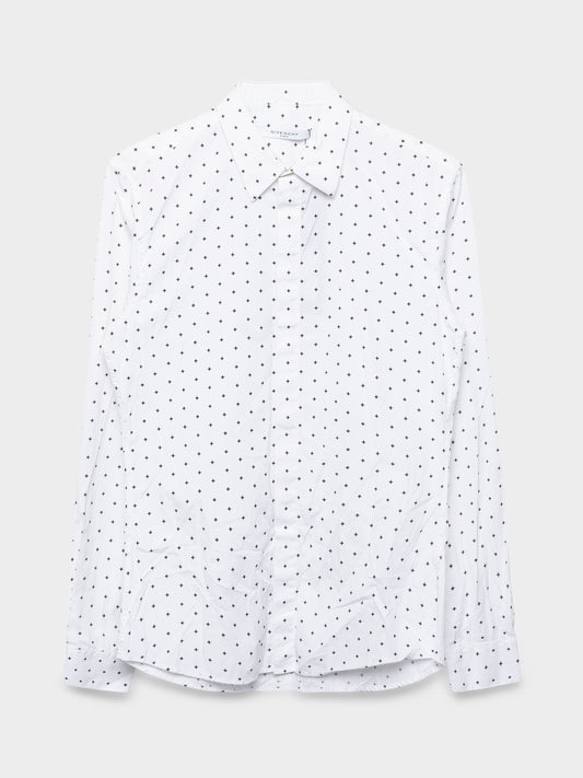 SS13 Cross Print Button Up Shirt