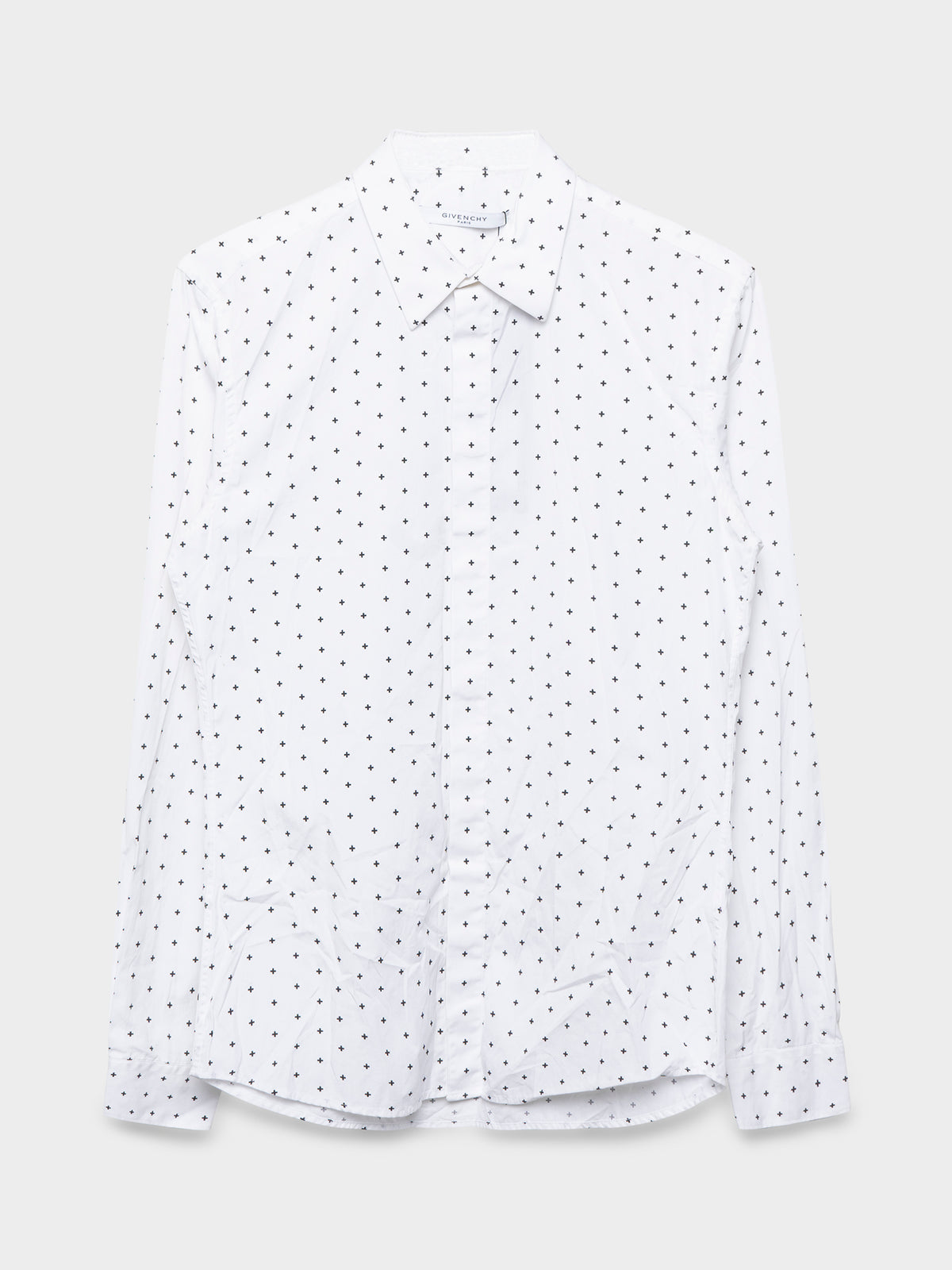 SS13 Cross Print Button Up Shirt