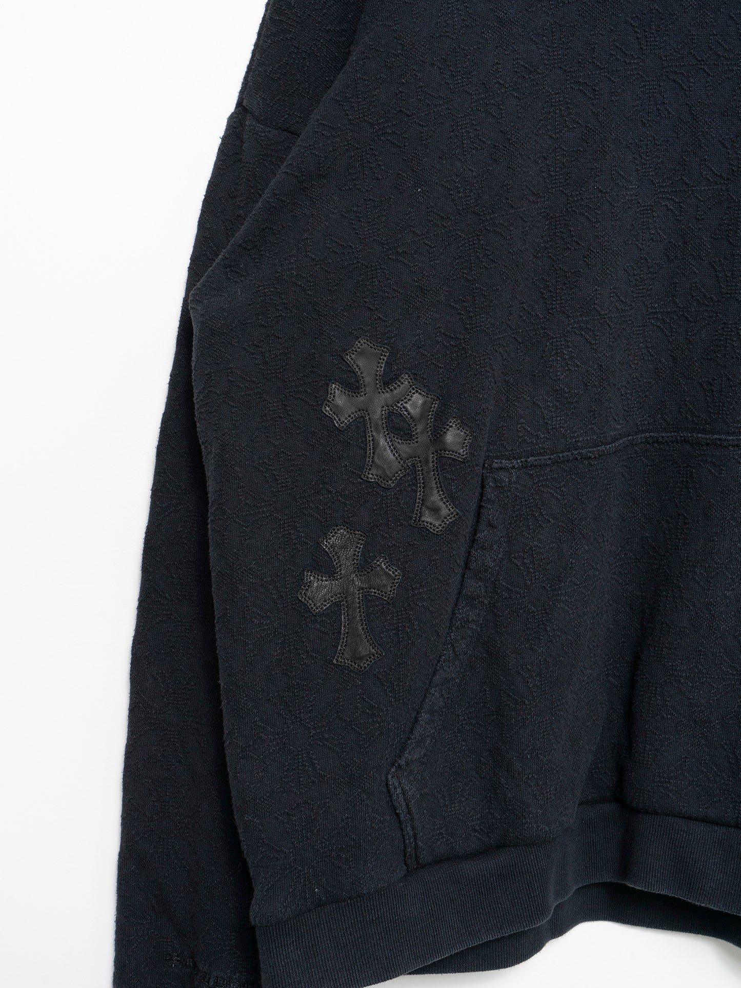 Patched Jacquard Hoodie