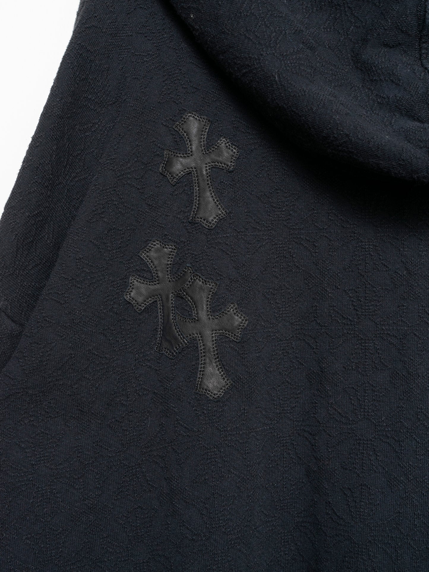 Patched Jacquard Hoodie