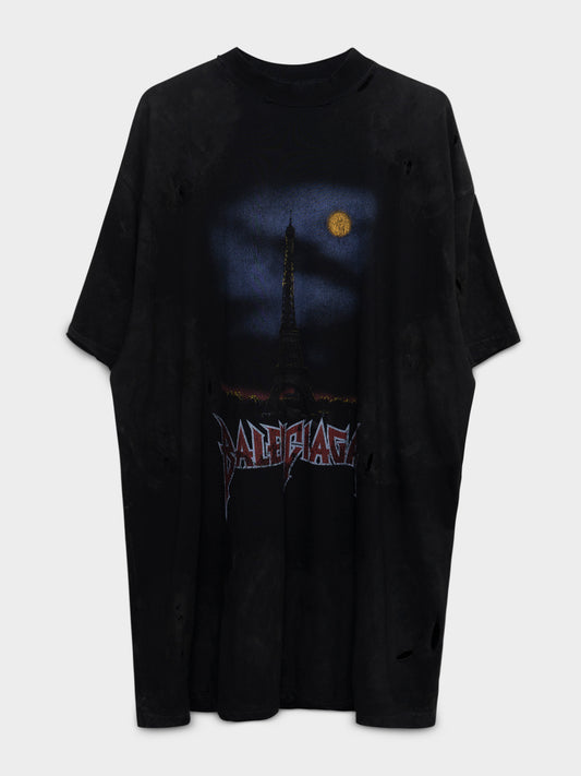 Paris Moon Oversized T-Shirt