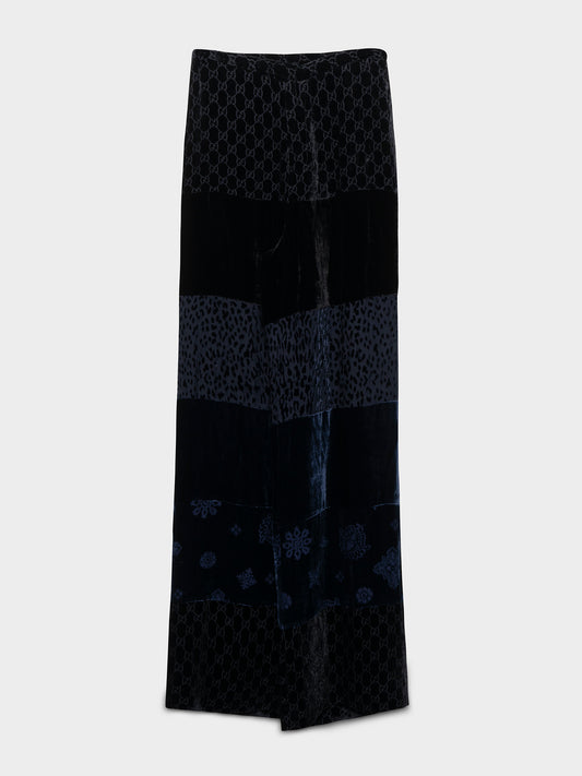 FW97 Runway Velour Wide Pants