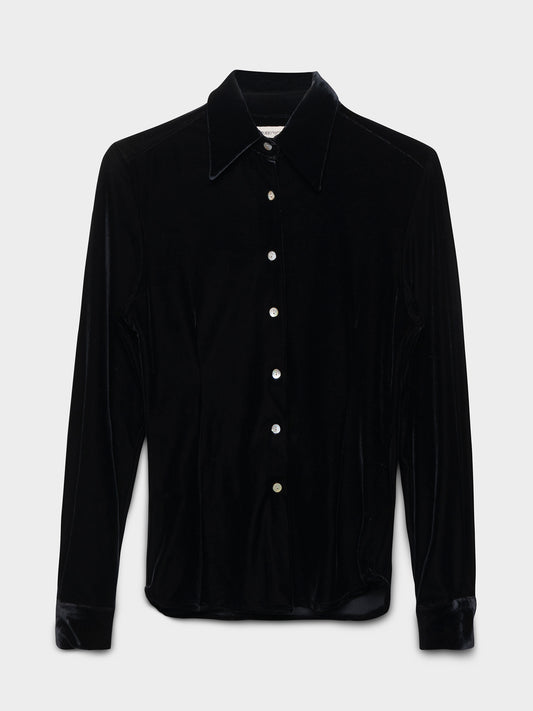 Armani Velvet Button Up Shirt