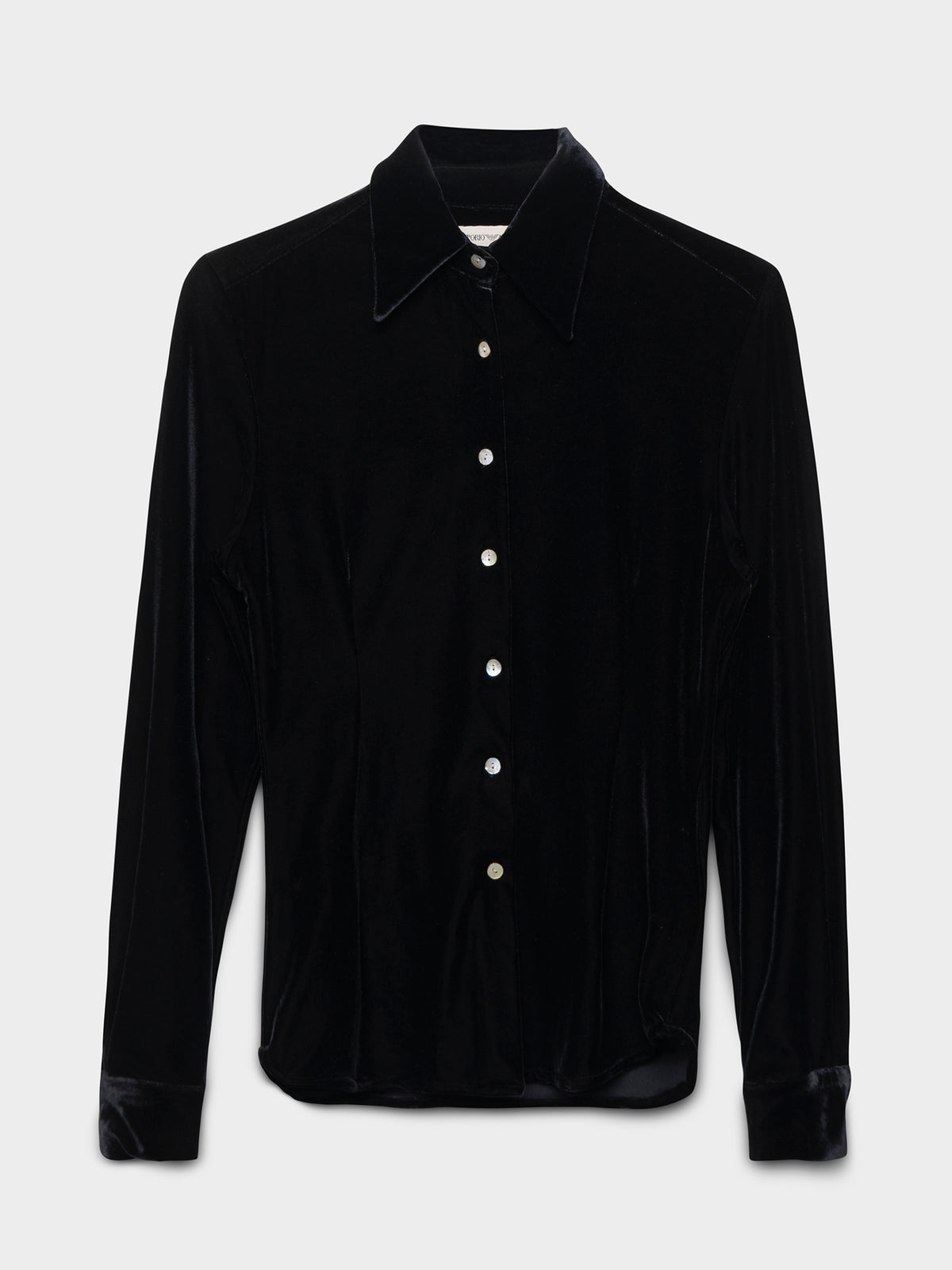 Armani Velvet Button Up Shirt