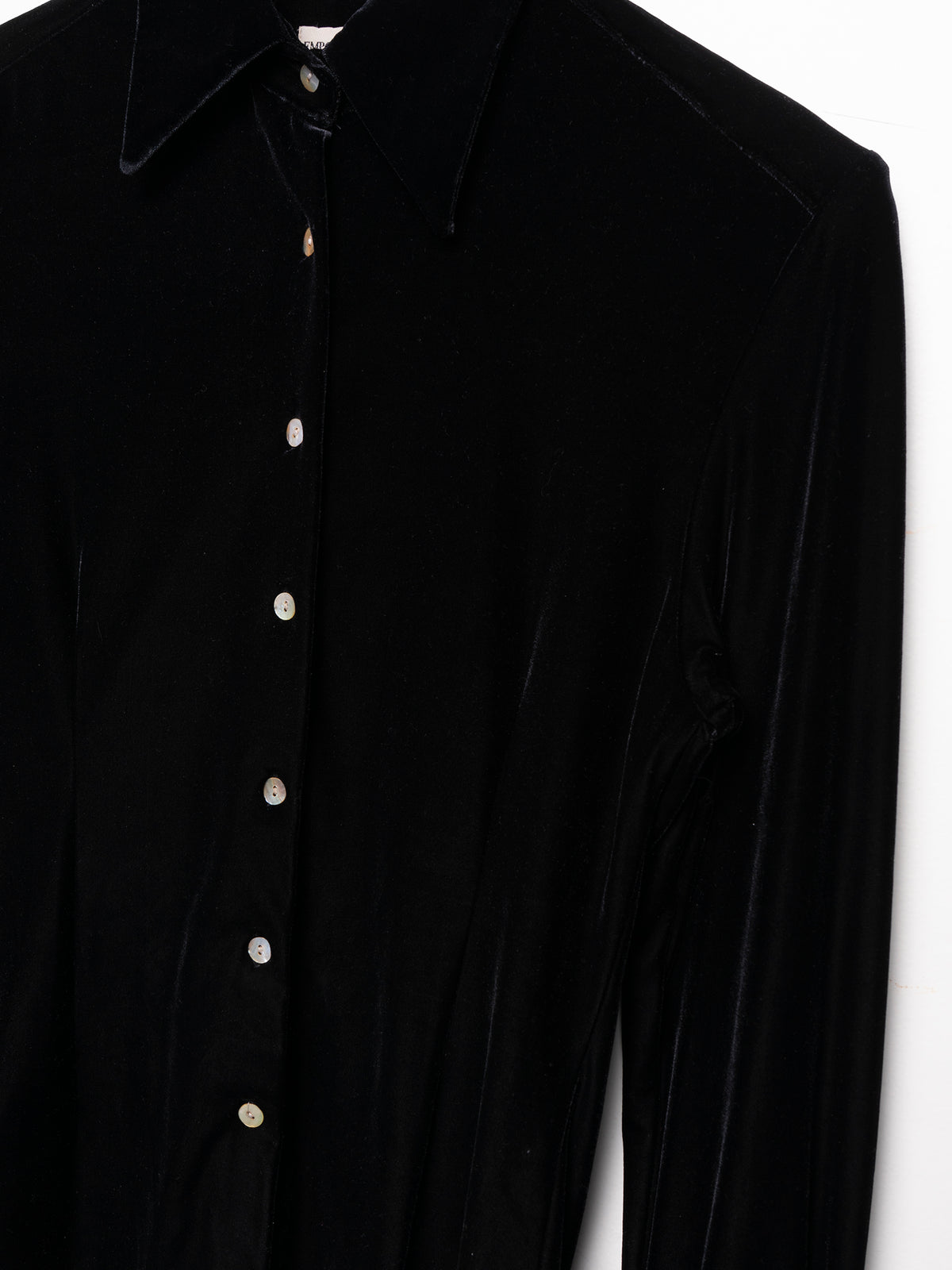 Armani Velvet Button Up Shirt