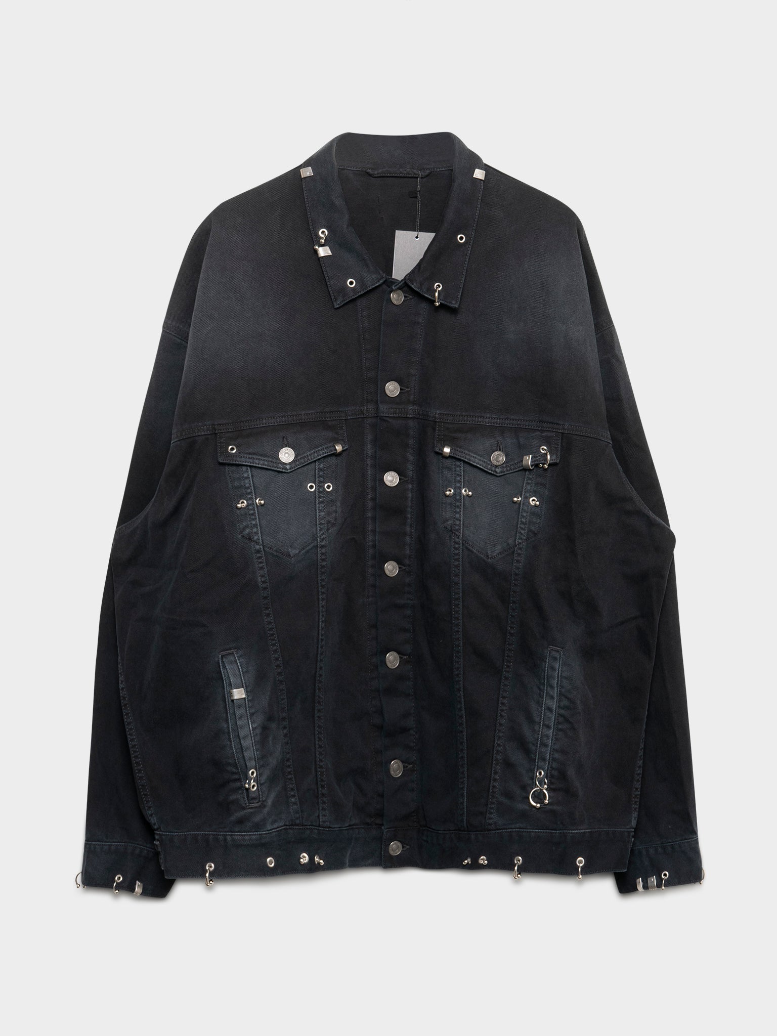 服/ファッション BALENCIAGA Pierced Jacket Balenciaga Pierced Jacket in Sunbleached Black | FWRD